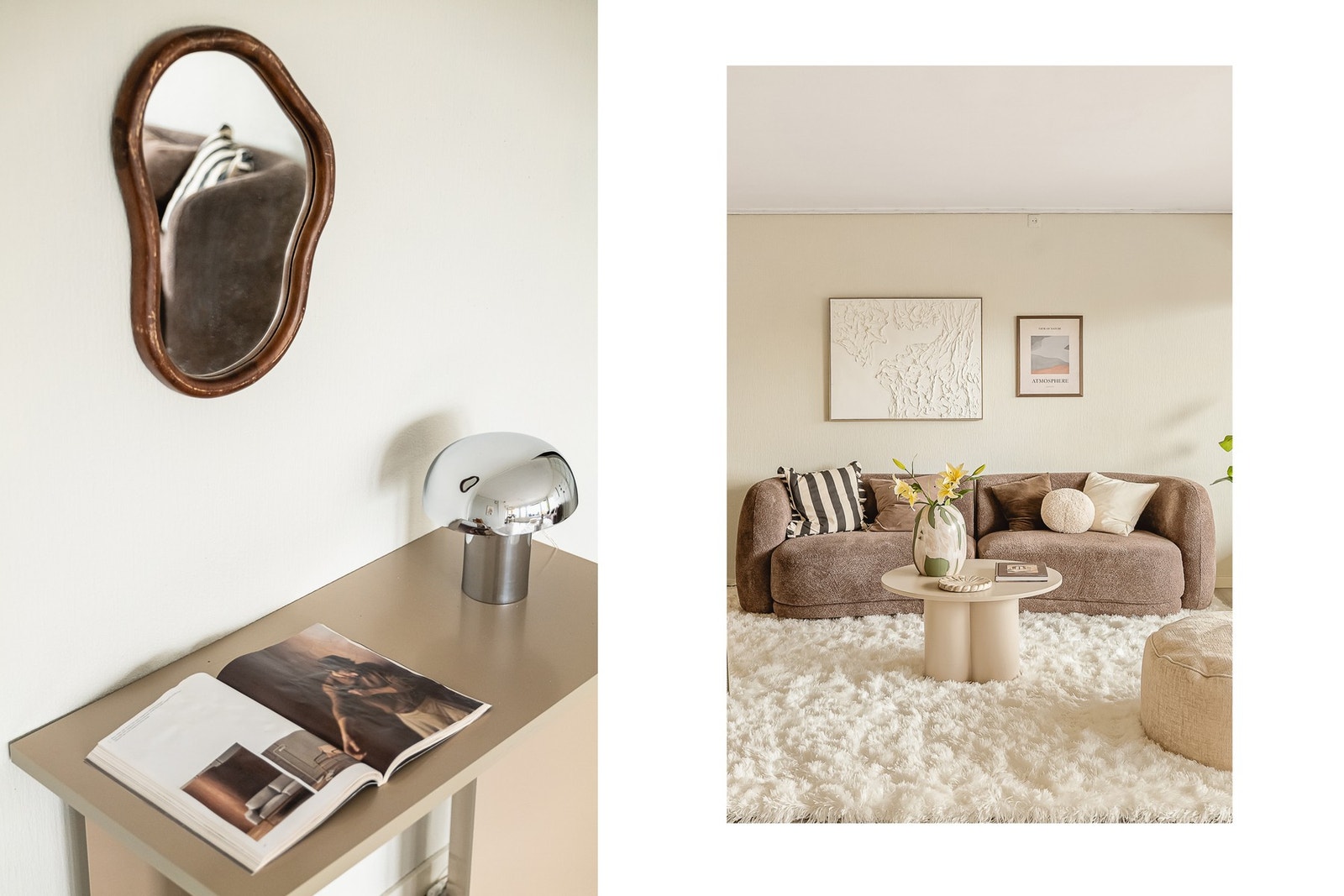 Det er benyttet en lun fargepalett for å skape en behagelig atmosfære. Galleribilde