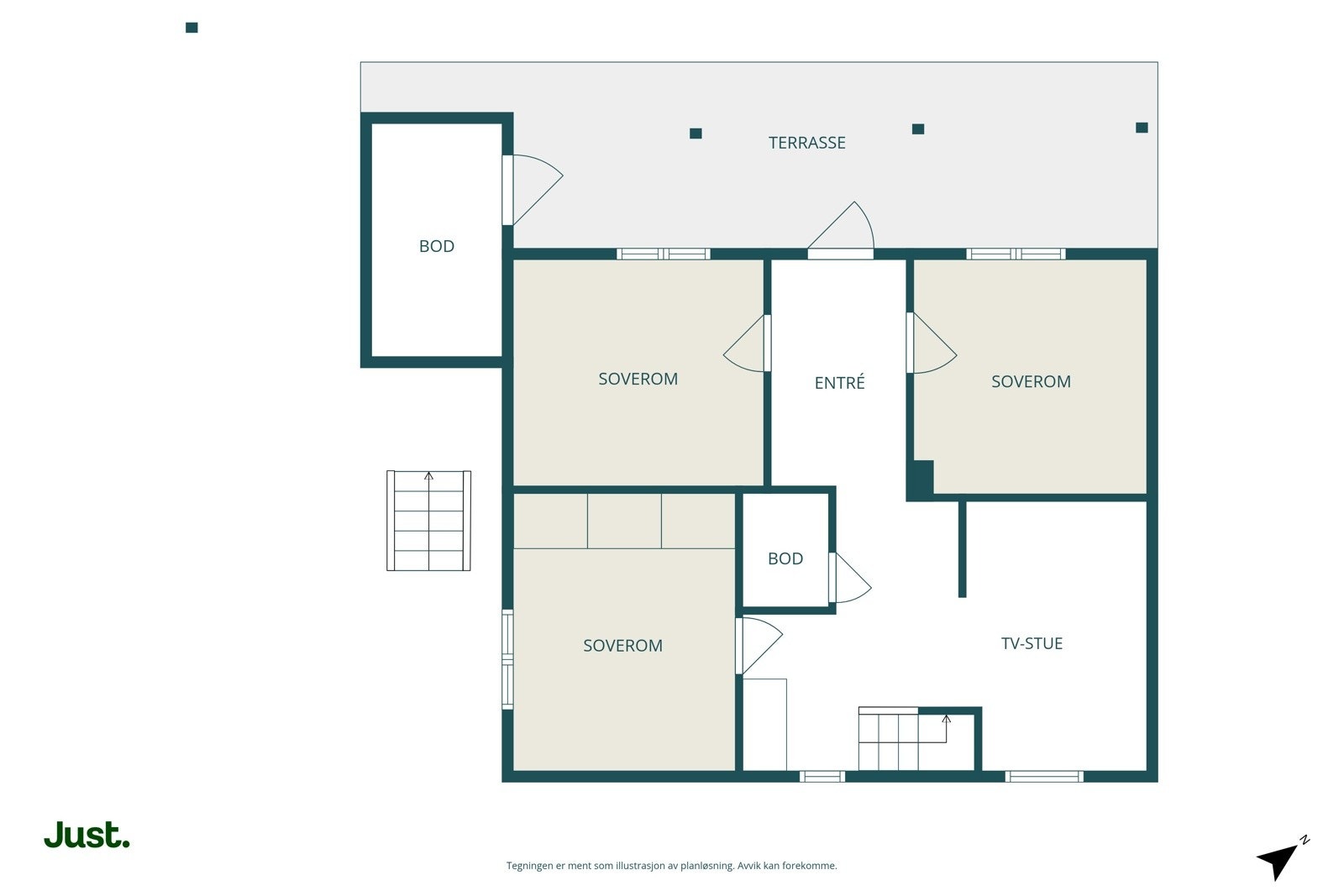 Planskisse 1.etasje. Galleribilde