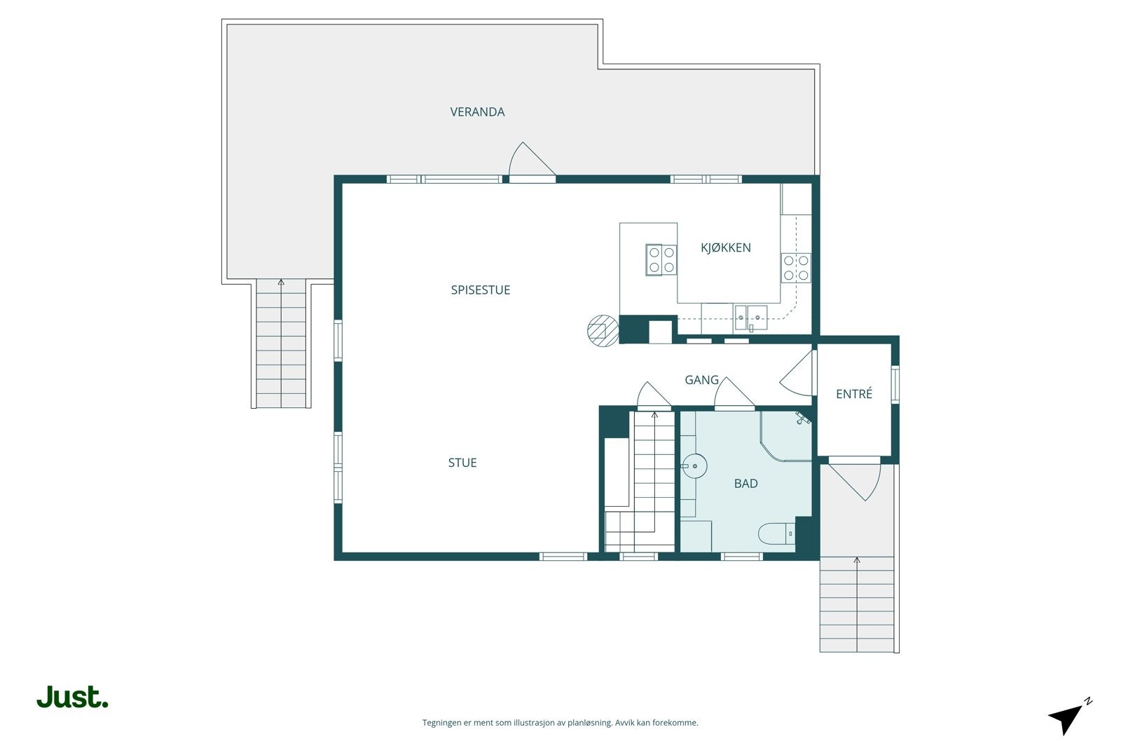 Planskisse 2.etasje Galleribilde