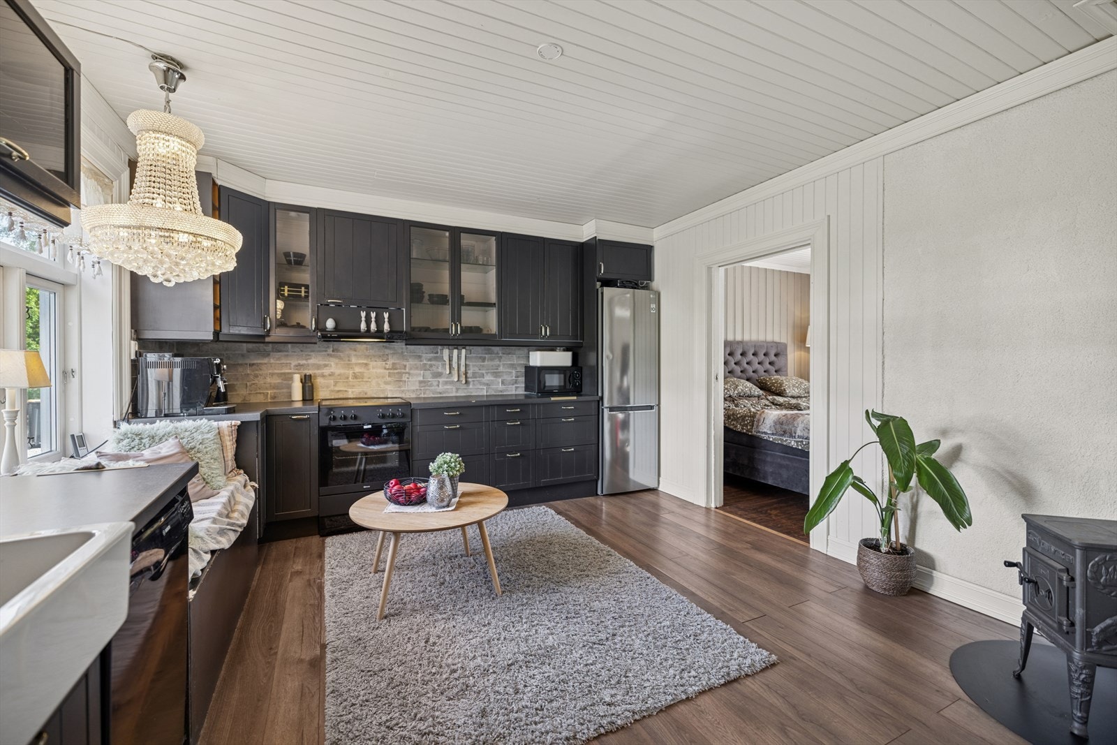 Vedovn gir god varme på kalde dager. Galleribilde