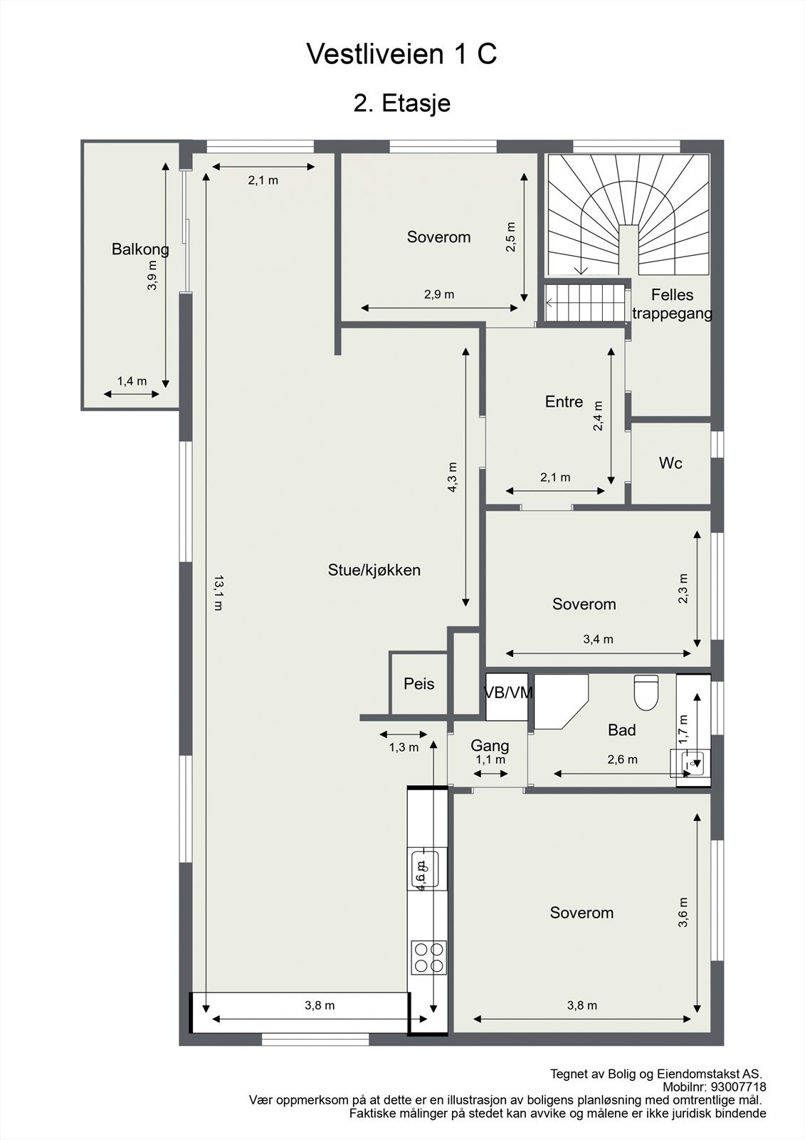 Plantegning Galleribilde