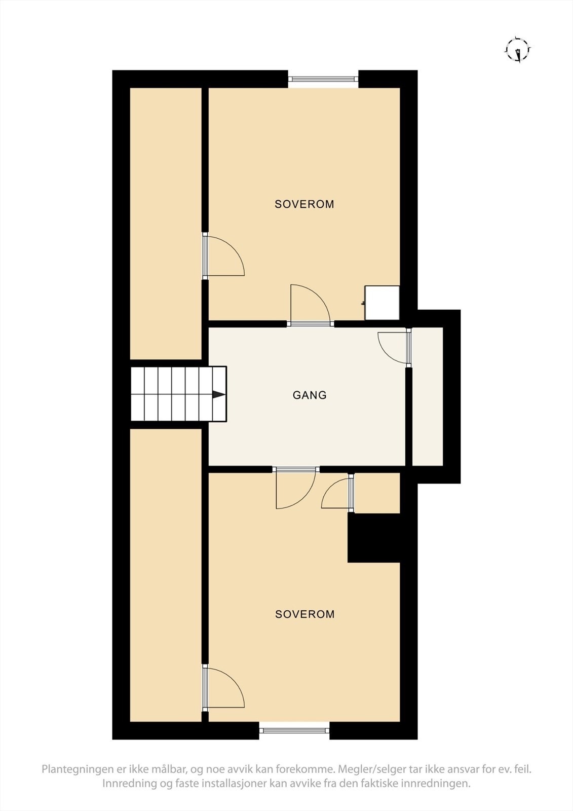 Plantegning loftetasje Galleribilde