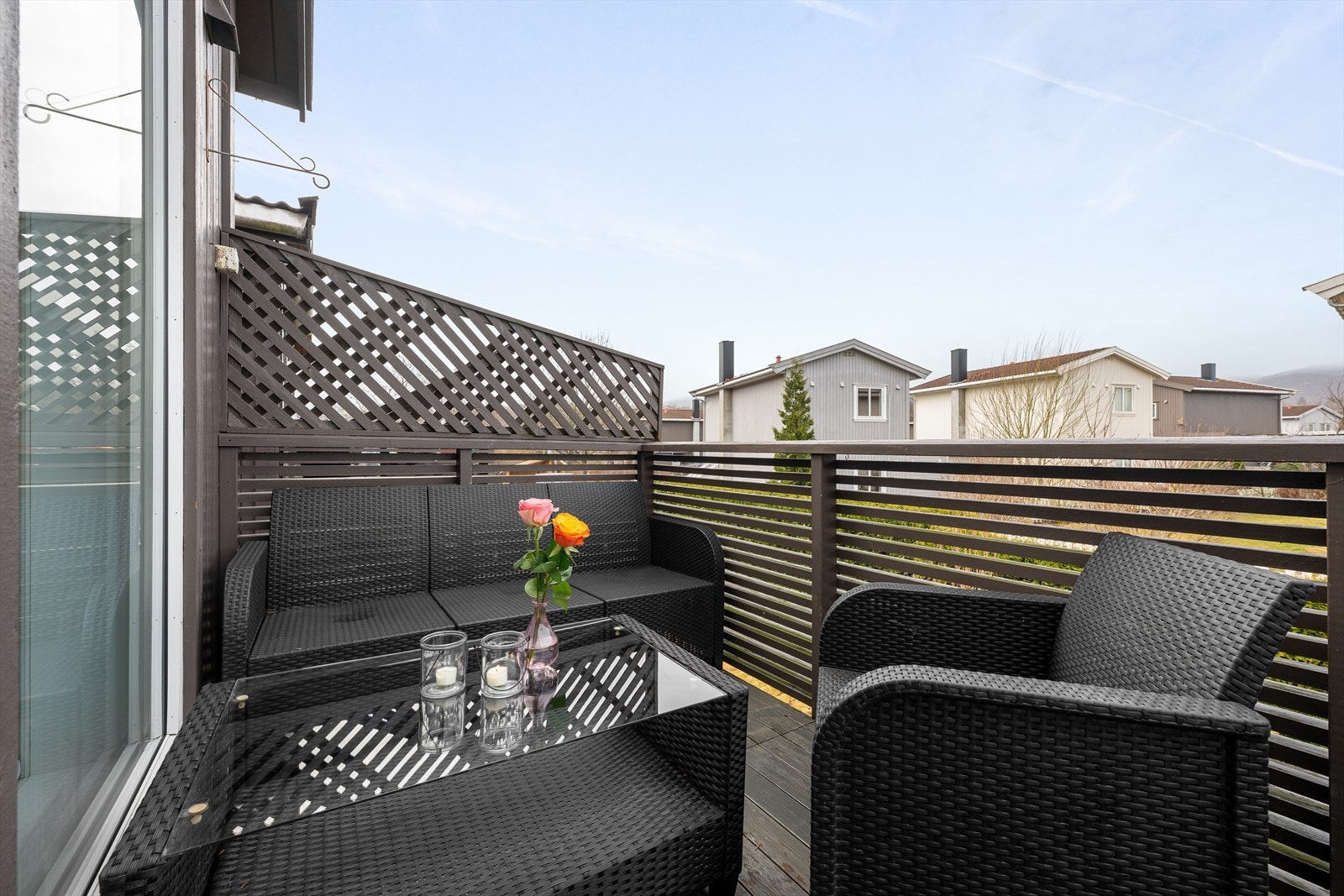 Balkong med god solforhold Galleribilde