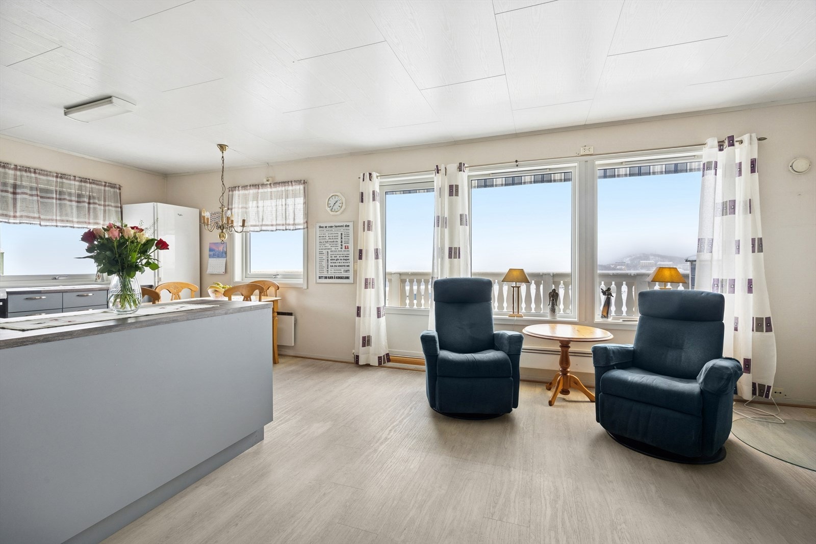 En 4-roms eierleilighet med alt på ett plan. Galleribilde