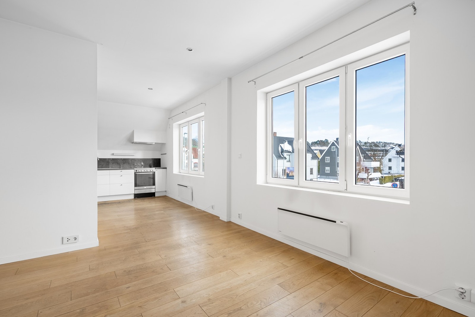 I 2.etasje er planløsningen lik 1.etasje, men med noe mindre stue Galleribilde