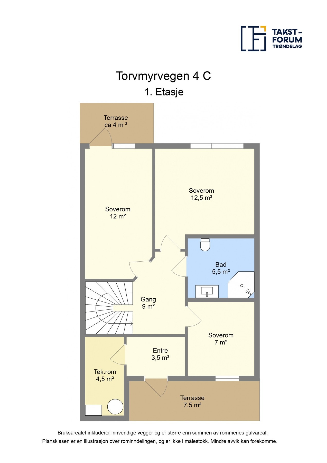 Planskisse - 1.etasje Galleribilde