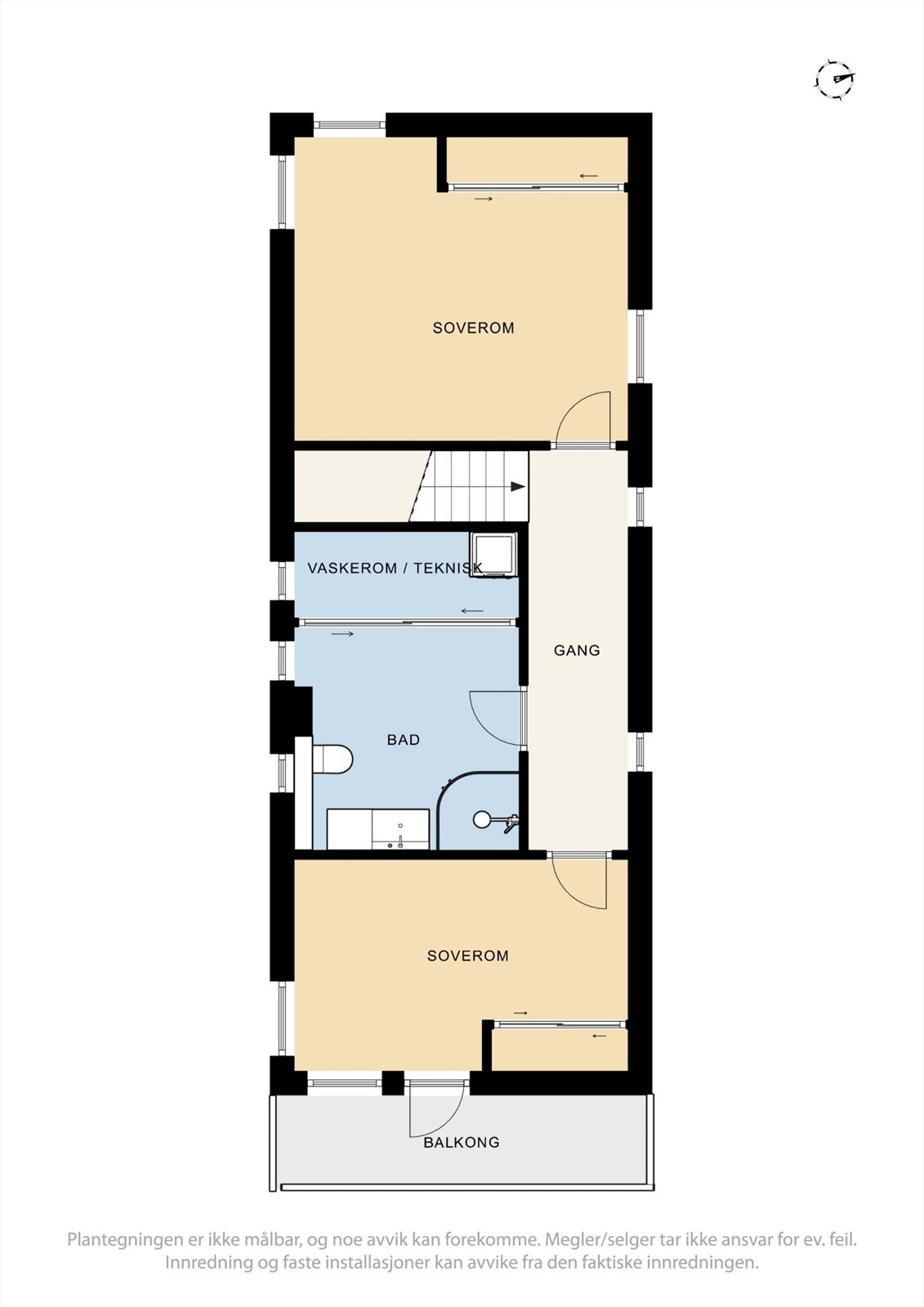 Plantegning 2. etasje Galleribilde