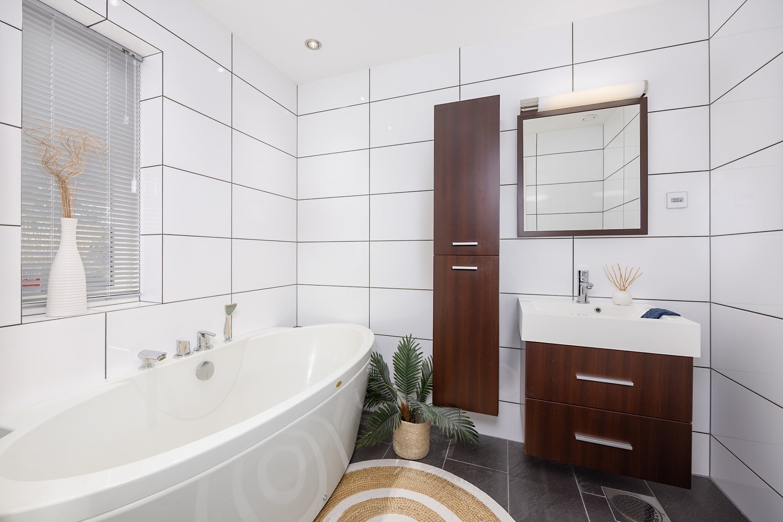 Delikat baderom hovedplan Galleribilde