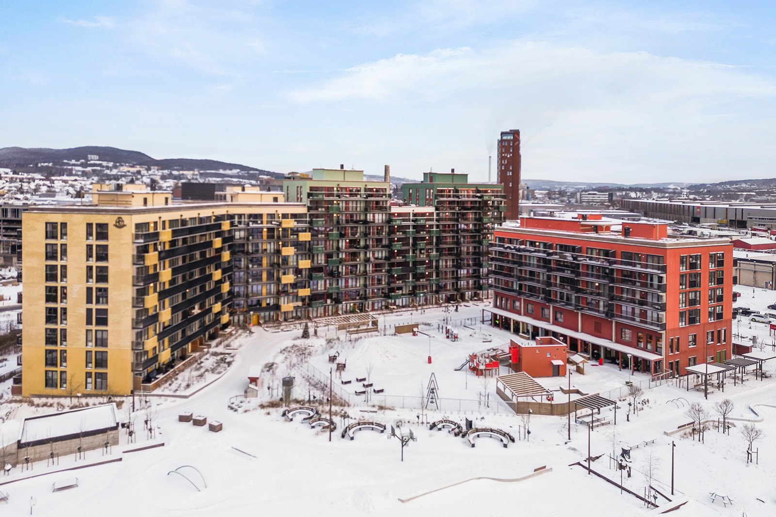 På Ulven bor du i en moderne, grønn bydel med nærhet til flotte turområder og sentrumsfasiliteter. Galleribilde