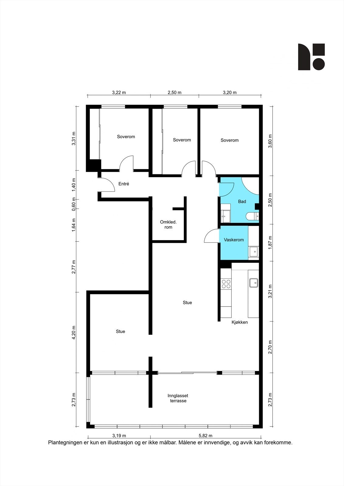 Plantegning 1. etasje. Galleribilde