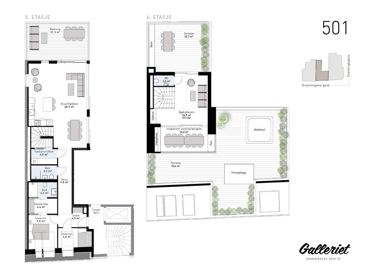 Plantegning Galleribilde