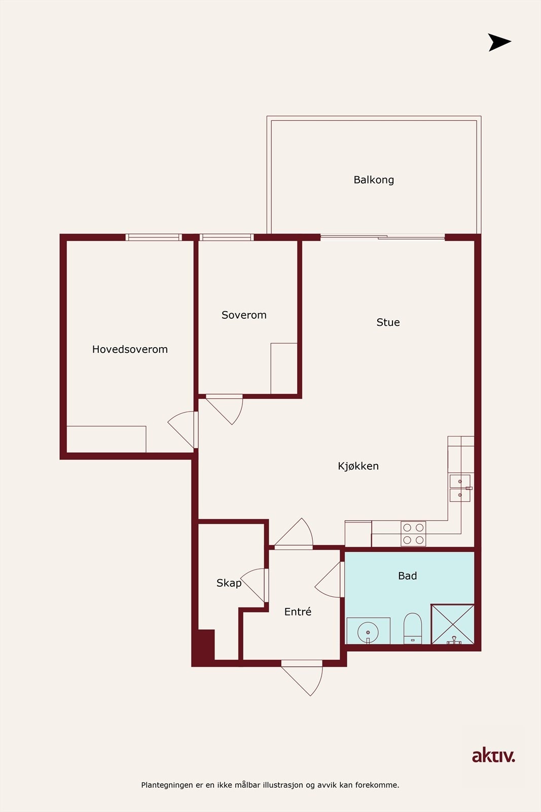 Plantegning Galleribilde