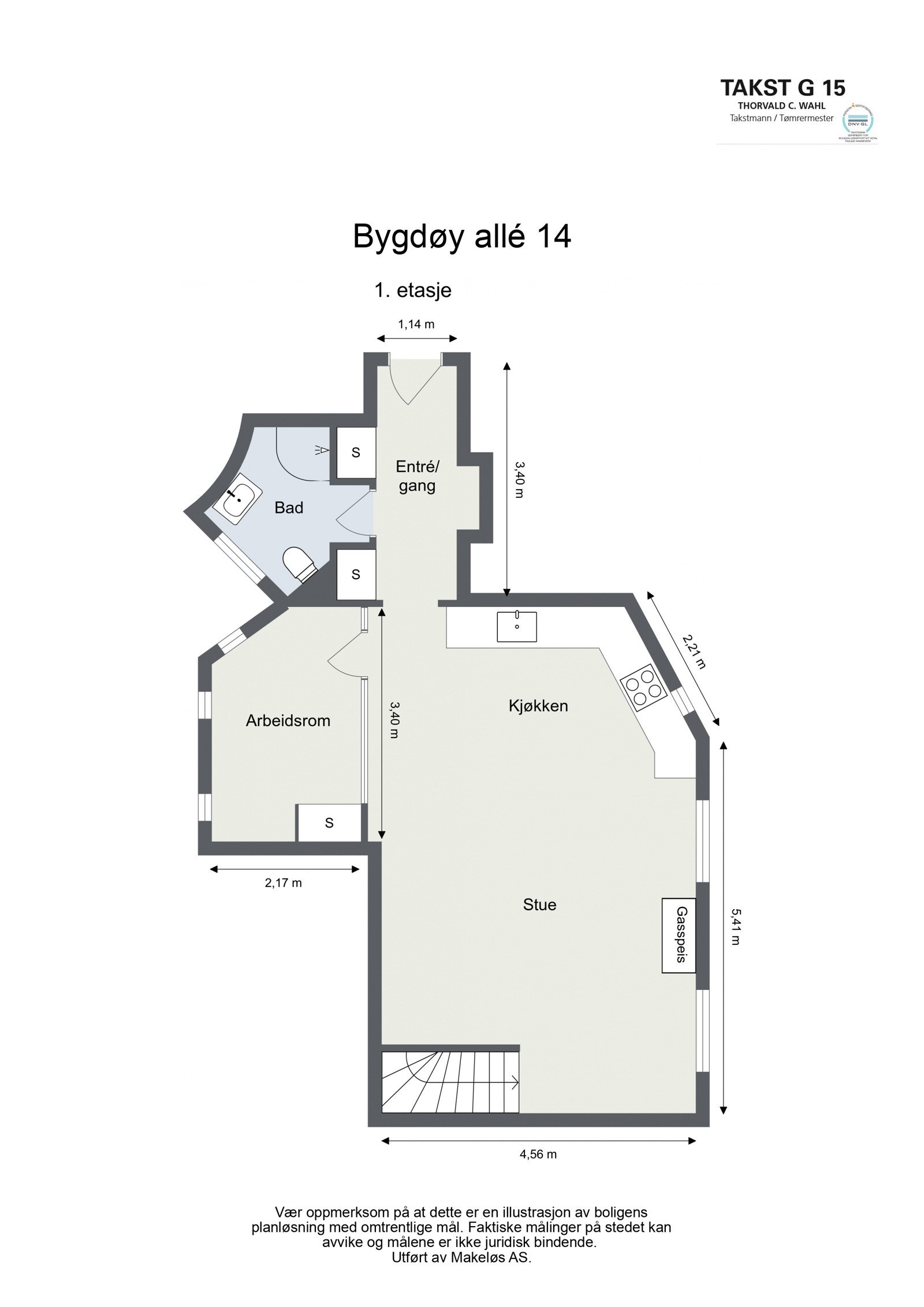 Plantegning - 1.etasje Galleribilde