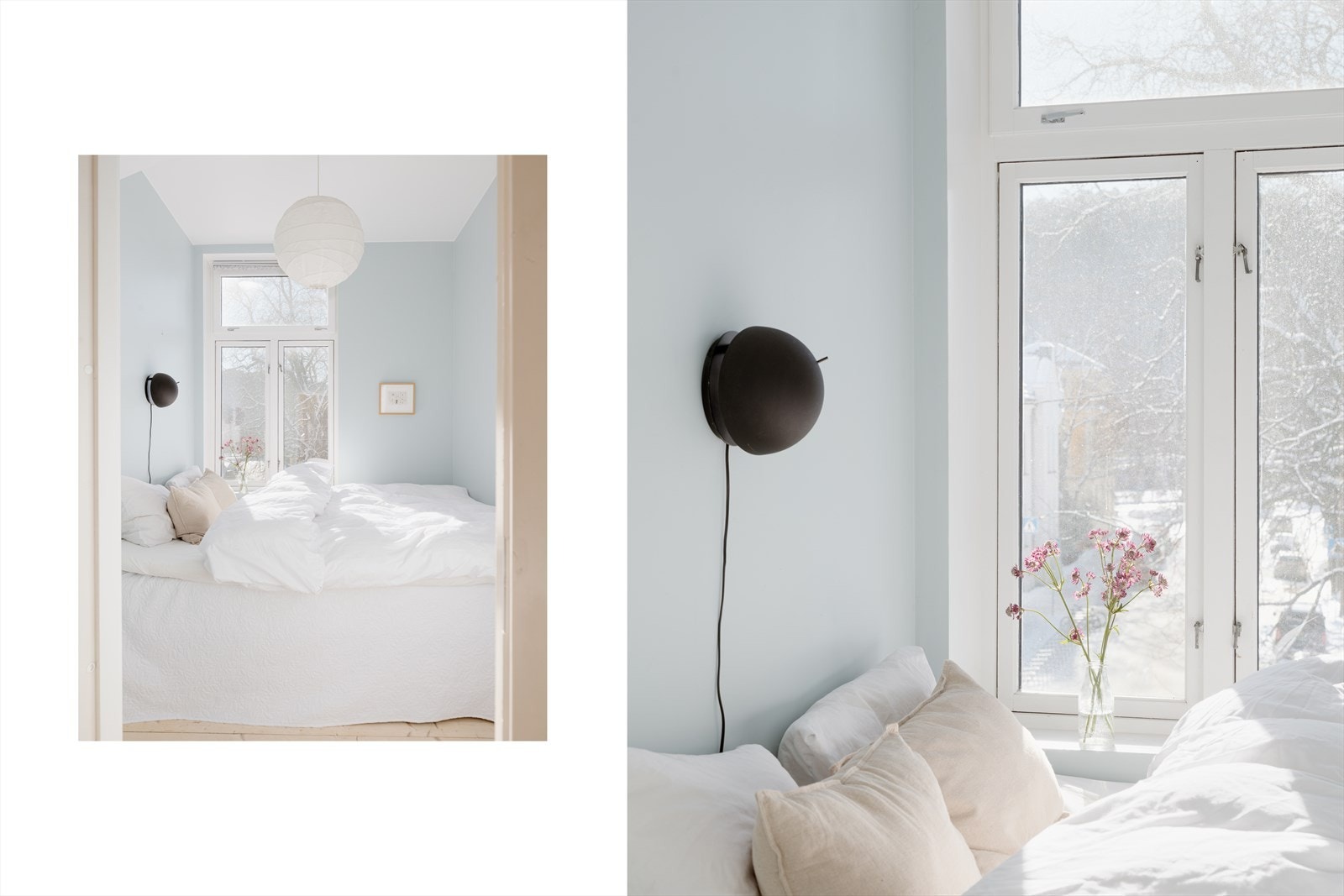 Rommet er holdt i duse, behagelige toner. Perfekt som barnerom, gjesterom eller kontor. Galleribilde