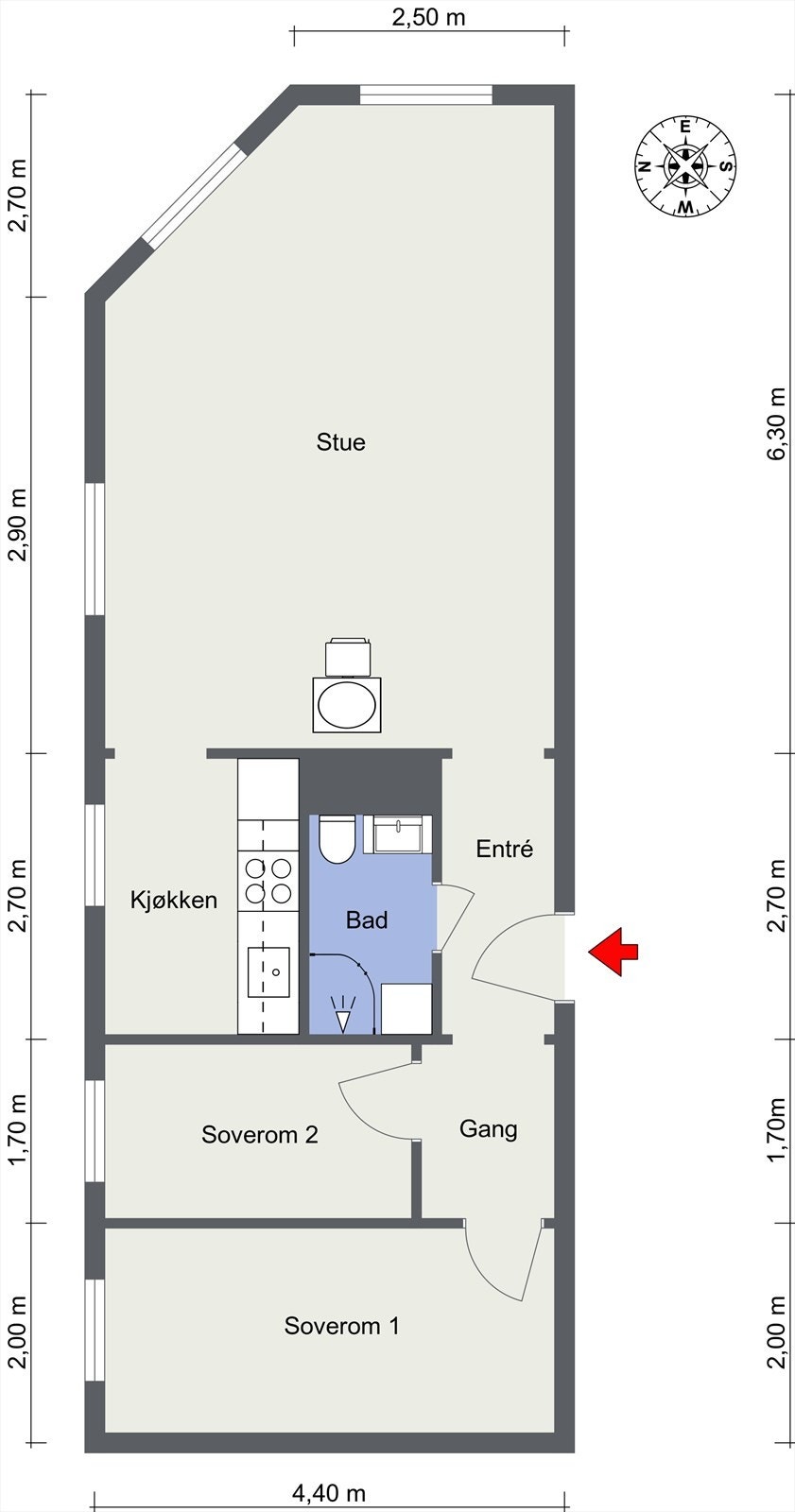 Plantegning. Galleribilde