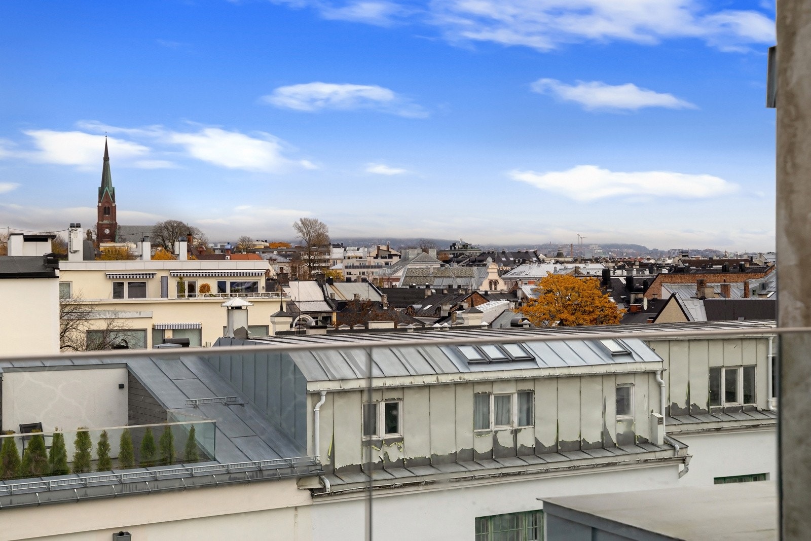 Utsikt fra takterrassen. Galleribilde