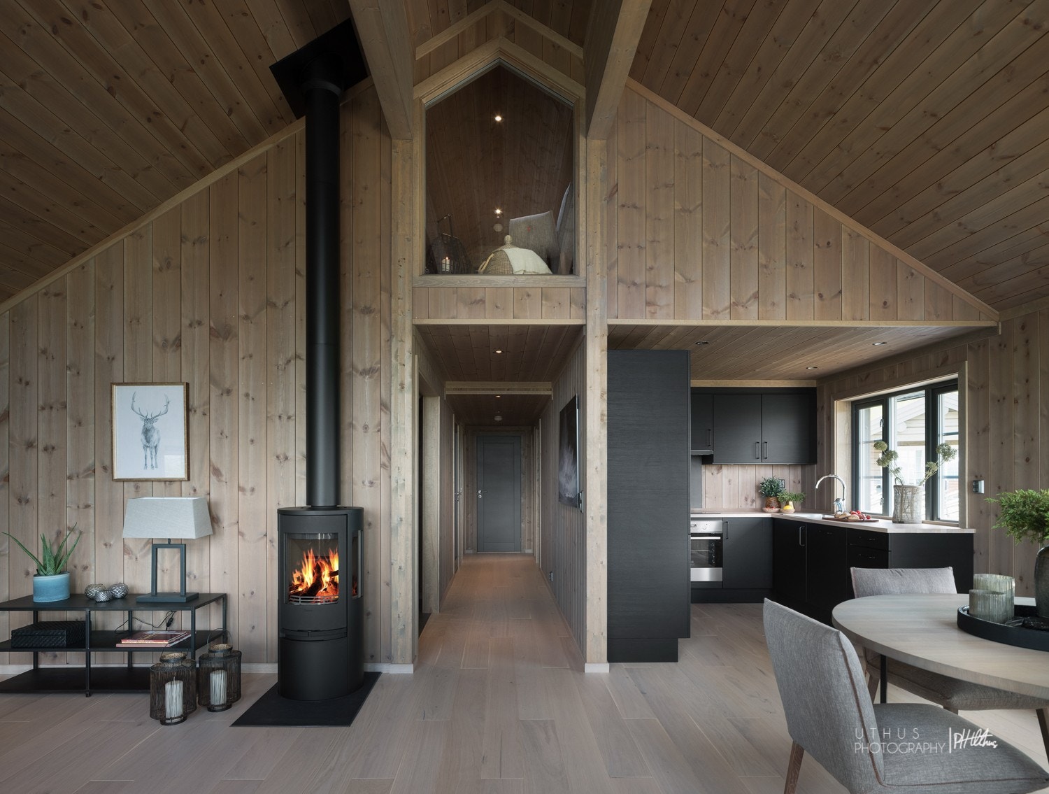 Inspirasjonsbilde.
Fra stue mot kjøkken. Galleribilde