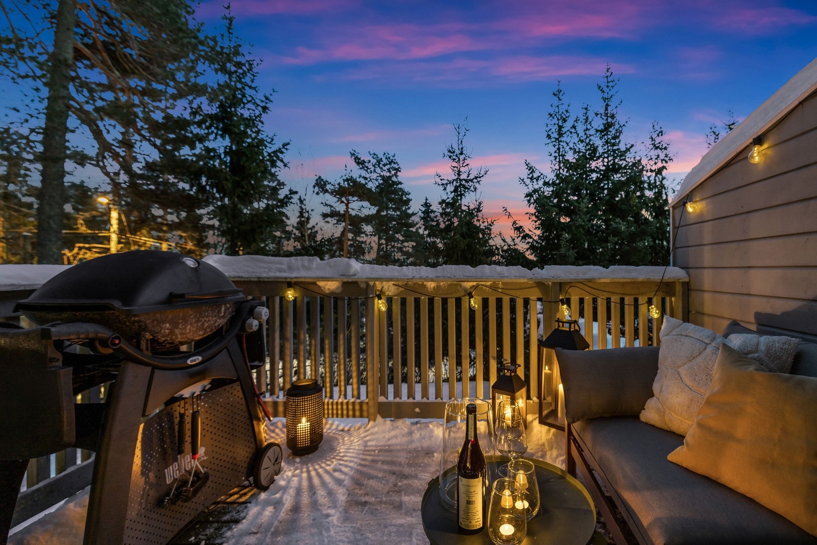 Her kan du nyte lune kvelder i vakre omgivelser. Galleribilde