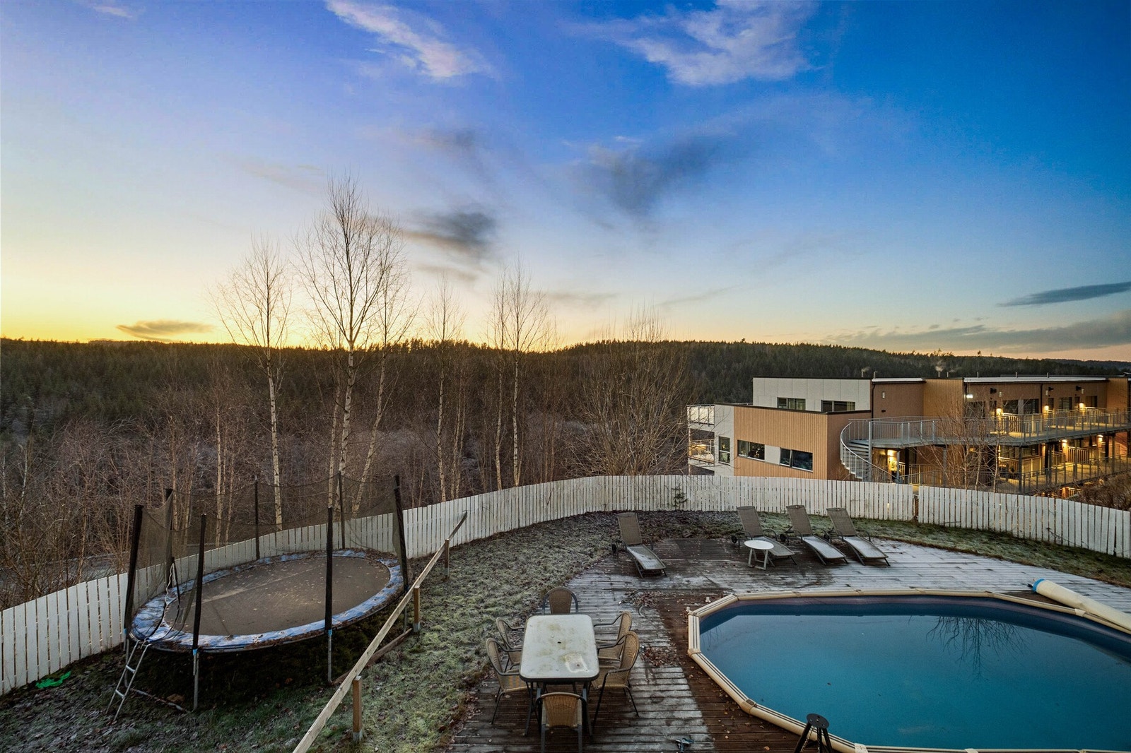 Det er en fantastisk utsikt fra huset mot vest. Galleribilde