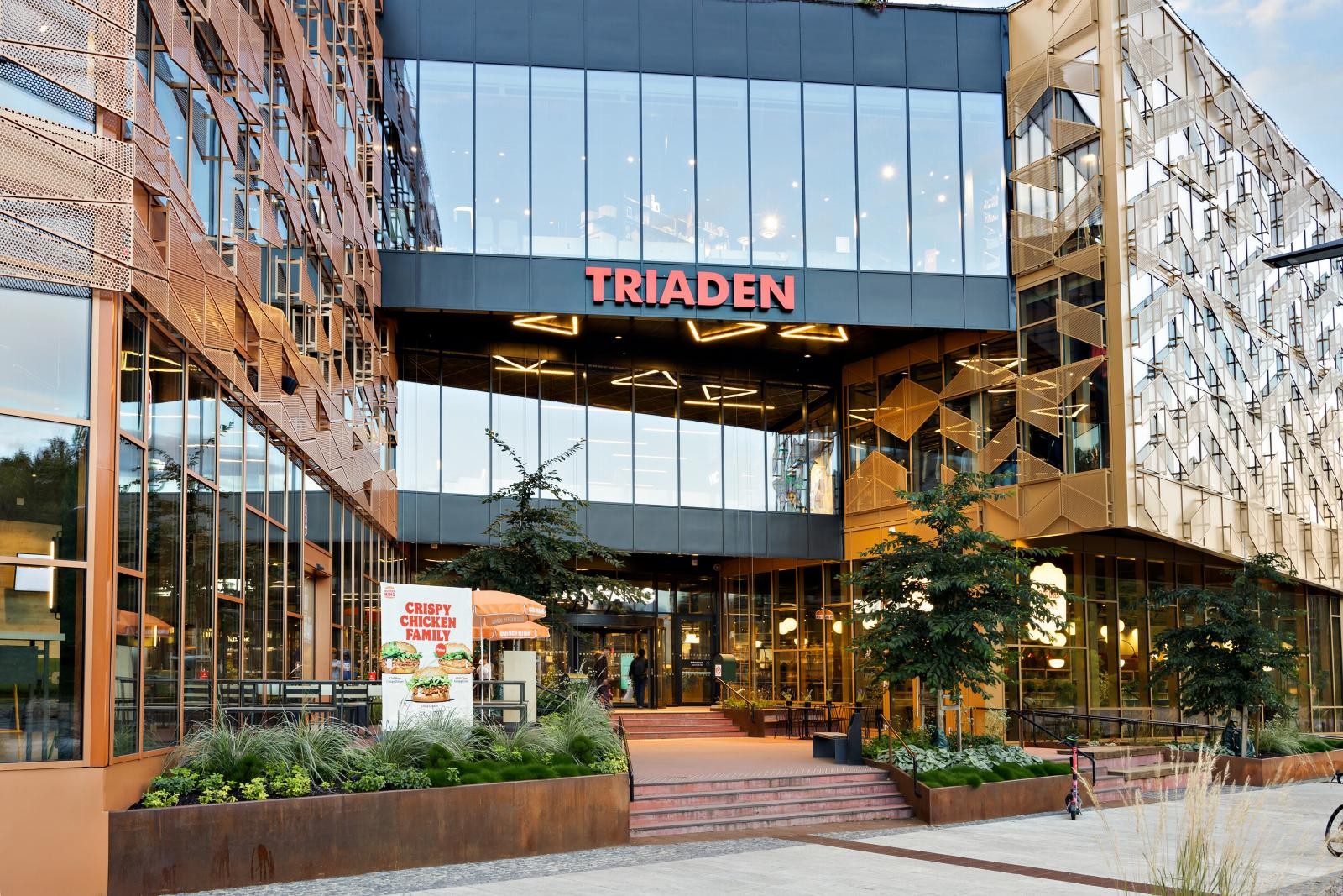 Triaden Storsenter ligger i umiddelbar nærhet. Galleribilde