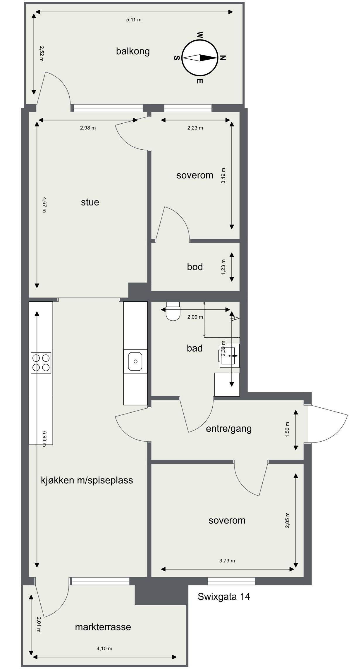 Plantegning. Galleribilde