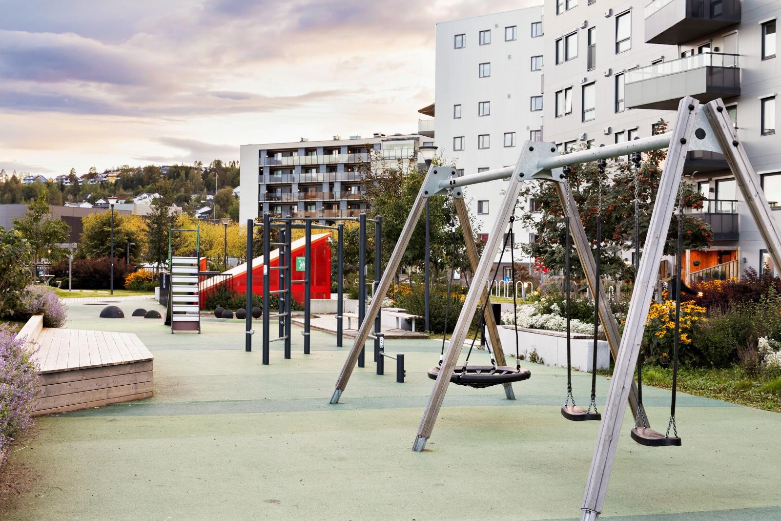 Lekeplass tilknyttet Triaden. Galleribilde