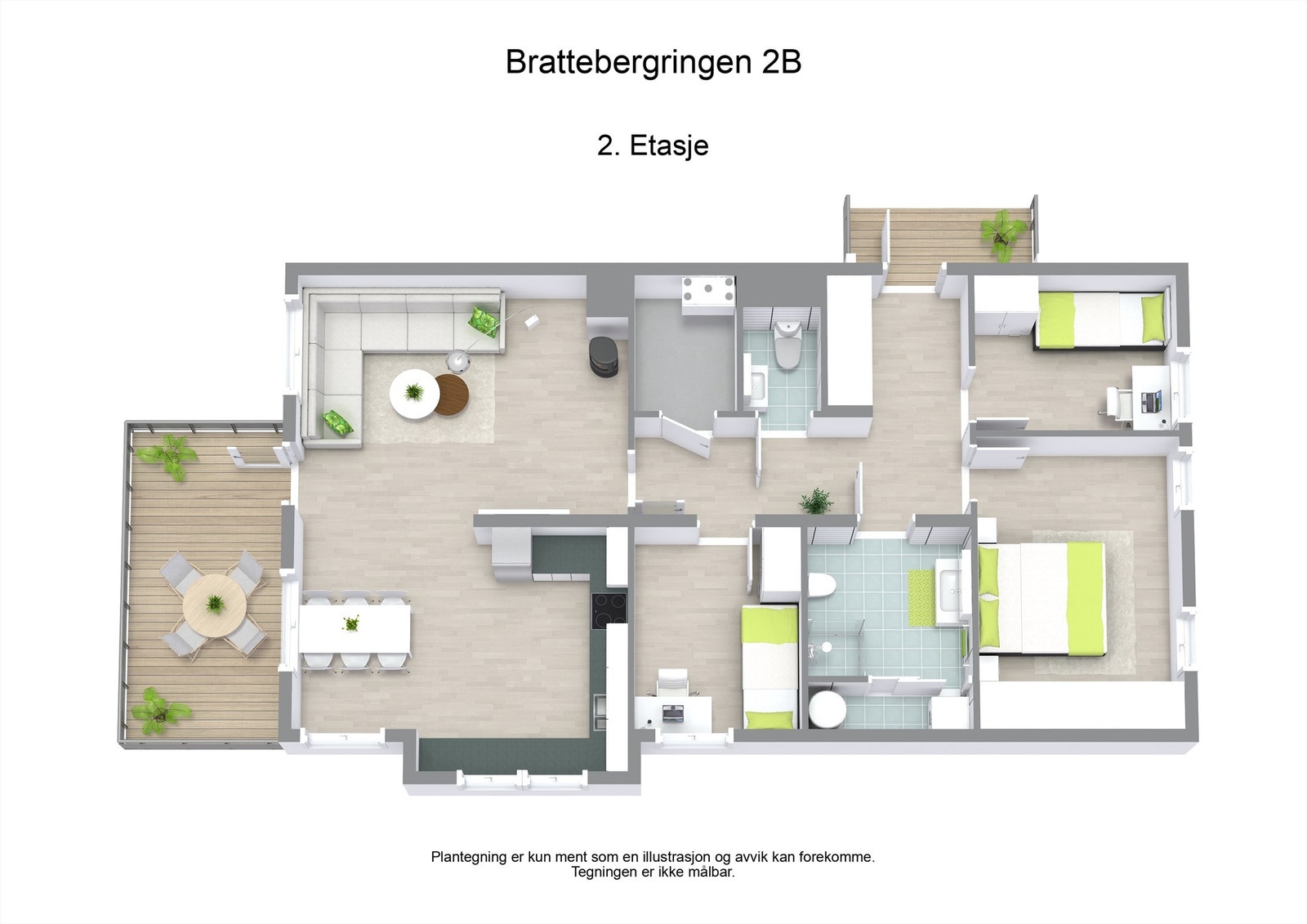3 D plantegning Galleribilde