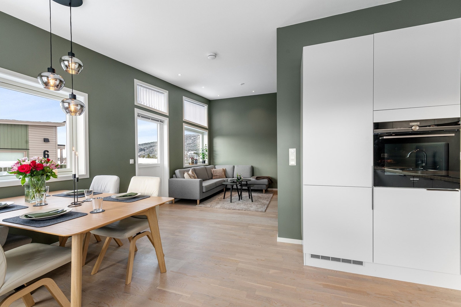 Leiligheten har en gjennomtenkt og god planløsning, og ble bygget i 2020. Galleribilde