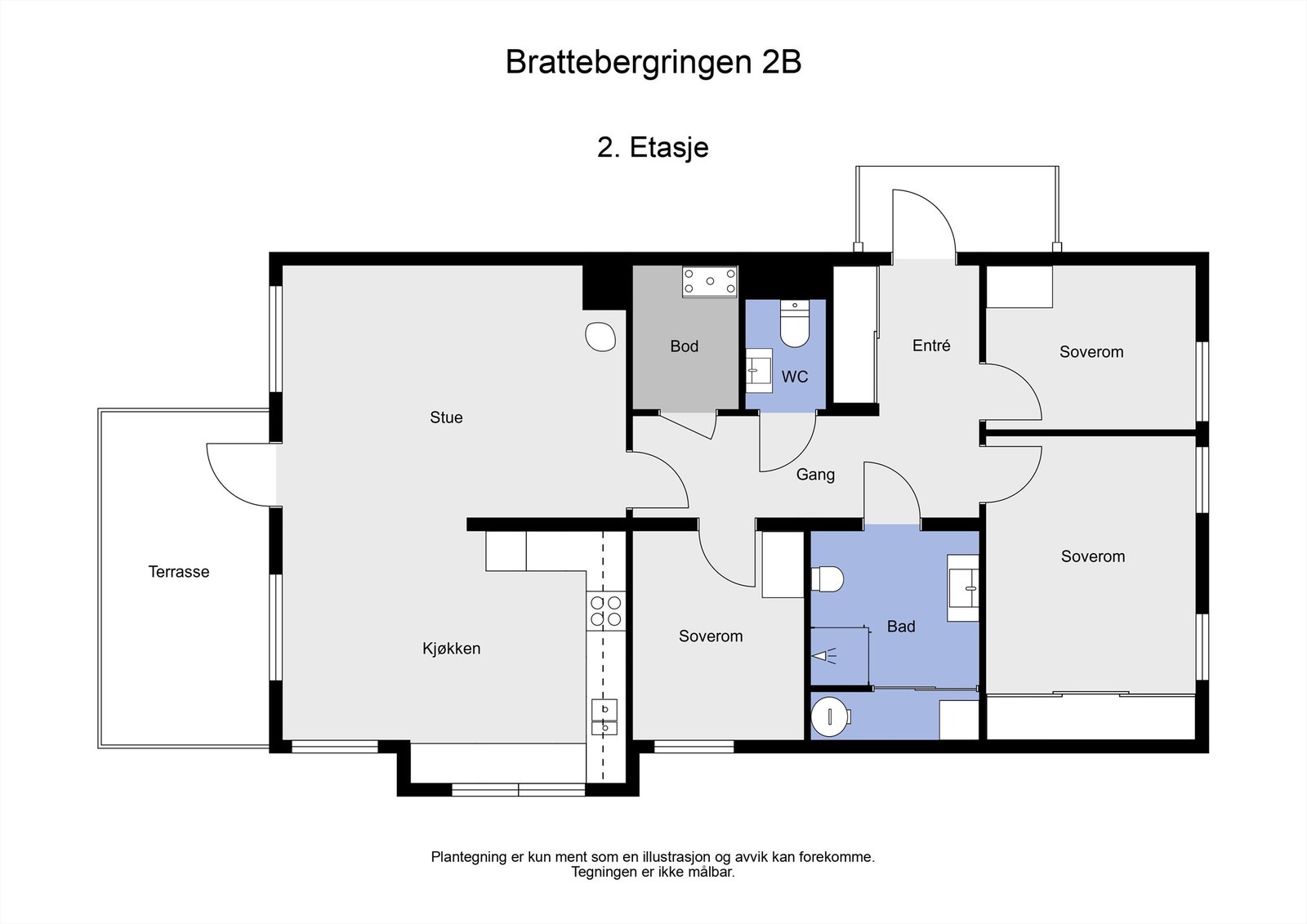 2 D plantegning Galleribilde