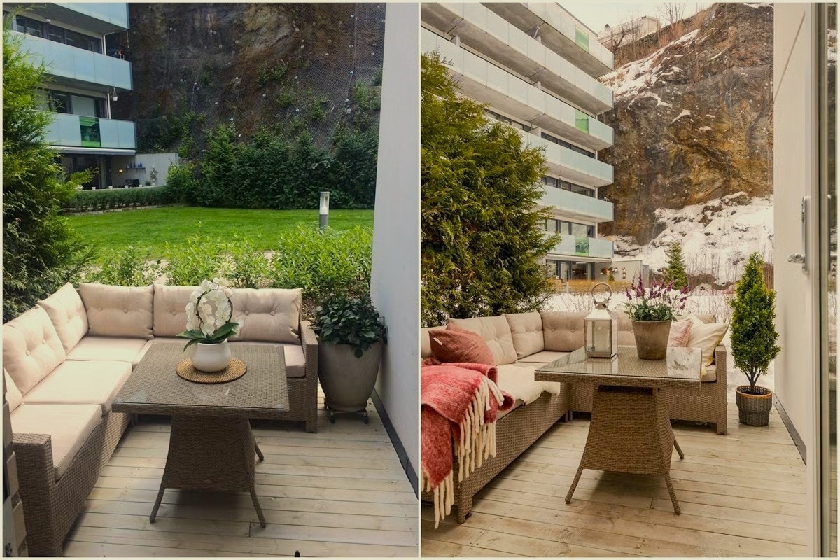 På sommerstid er området frodig og fint. Galleribilde