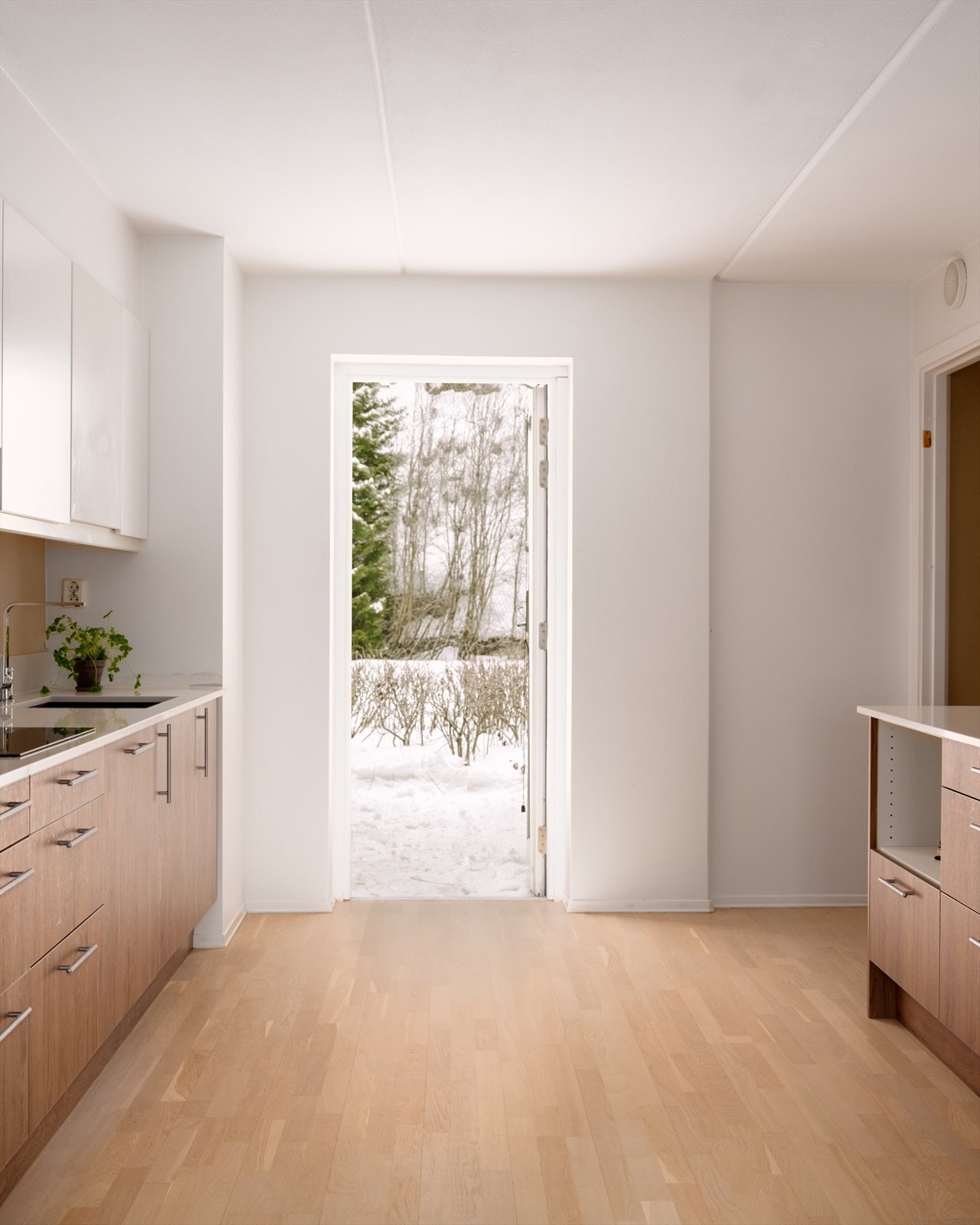 Fra kjøkkenet har du også direkte adkomst til terrasse mot bakgård. Galleribilde