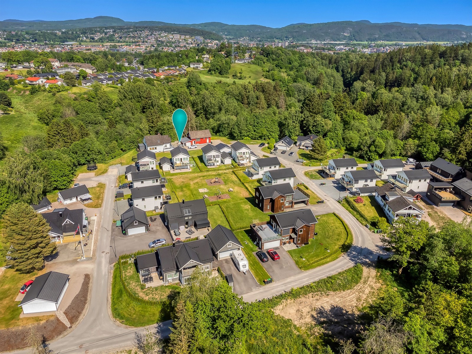 Området på sommerstid Galleribilde