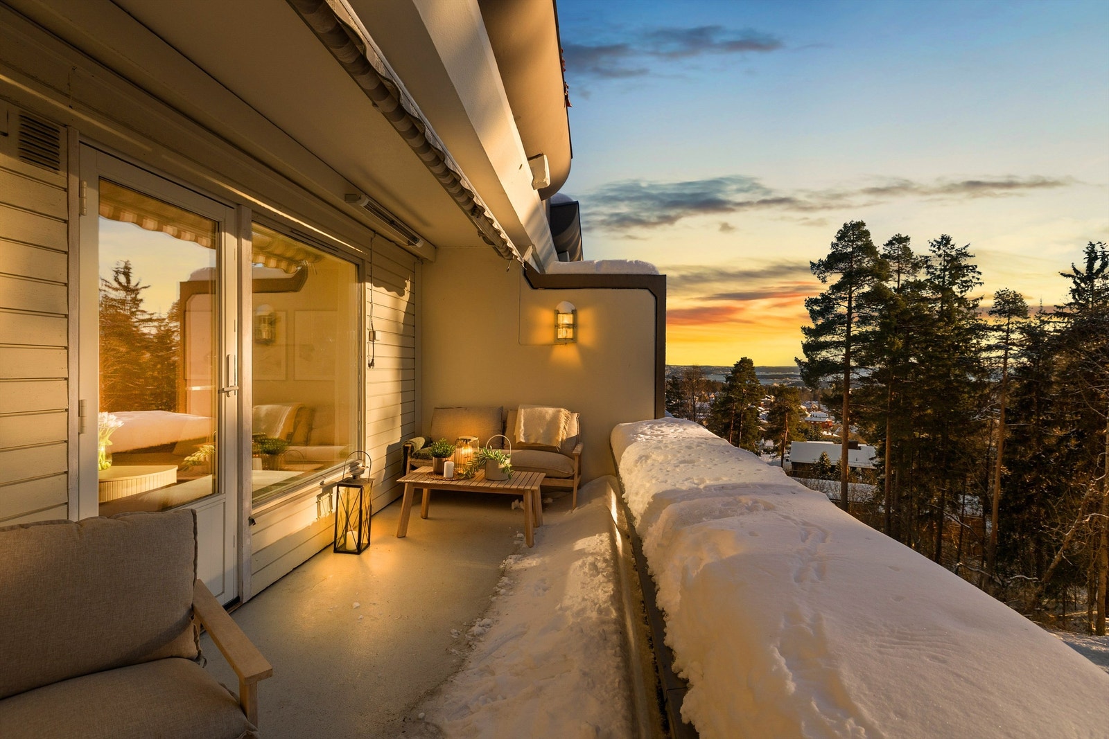 Her kan man nyte rolige kvelder med en flott utsikt. Galleribilde