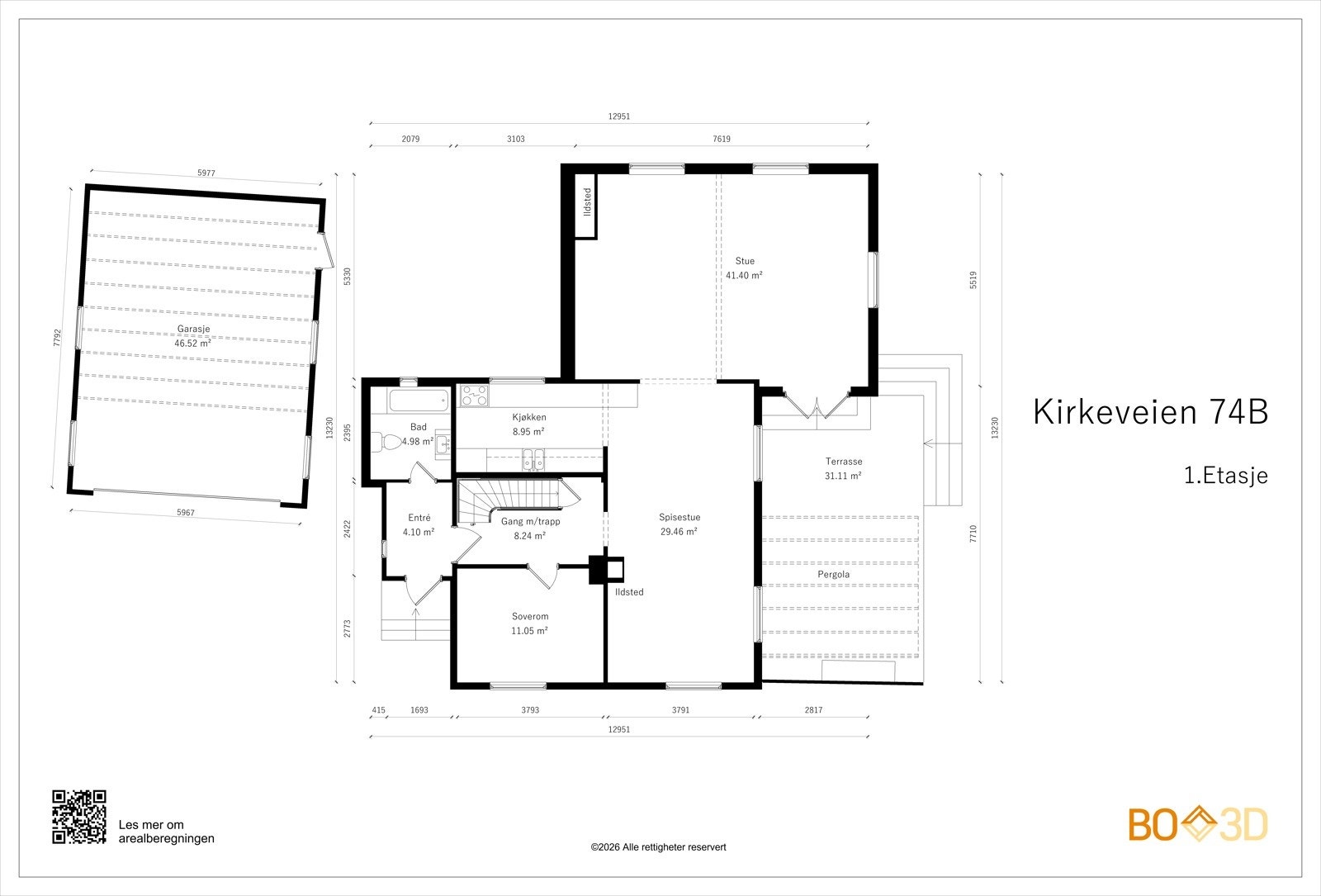 Plantegning 1.Etasje Galleribilde