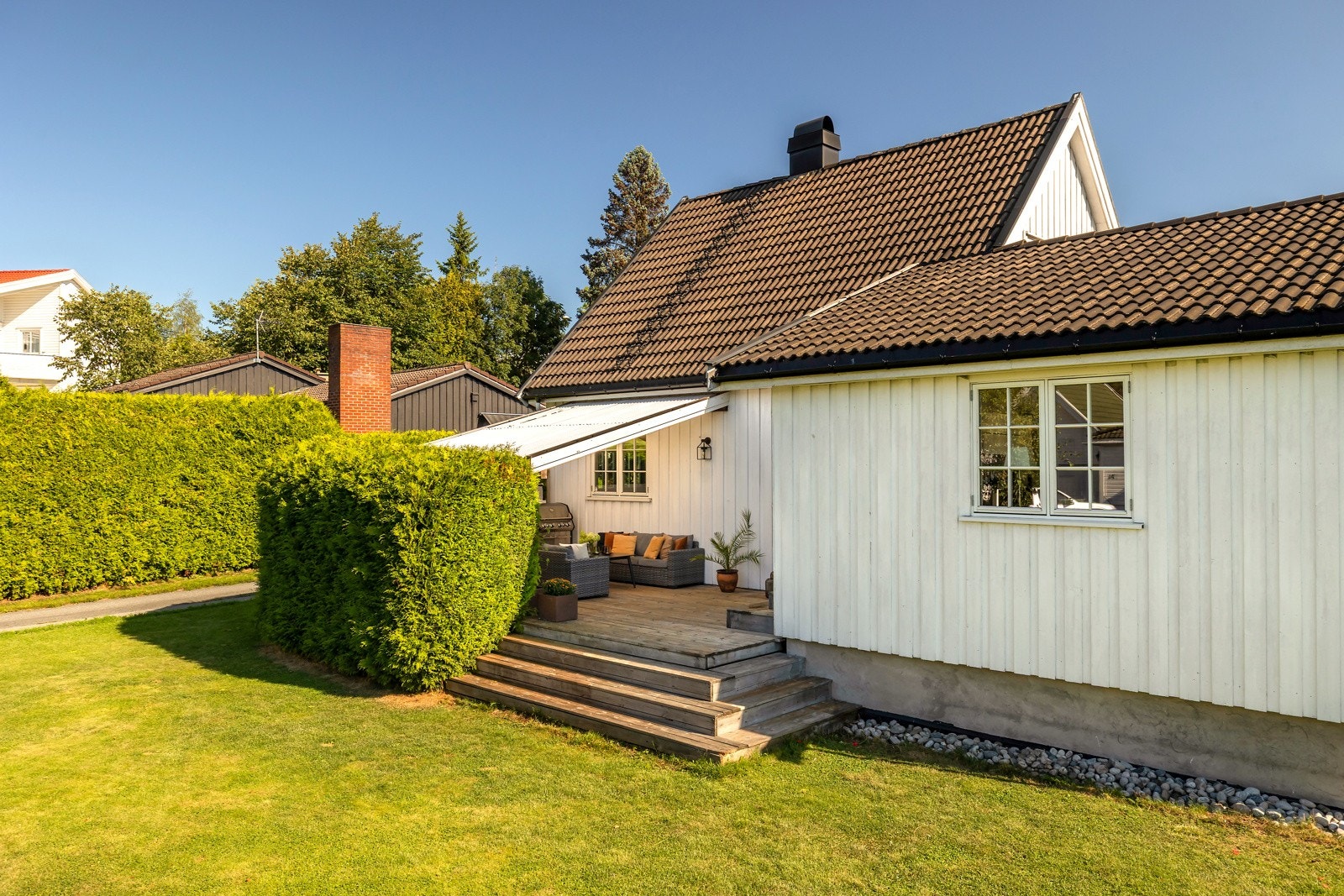 Hagen gir god plass til lek og aktiviteter. Galleribilde