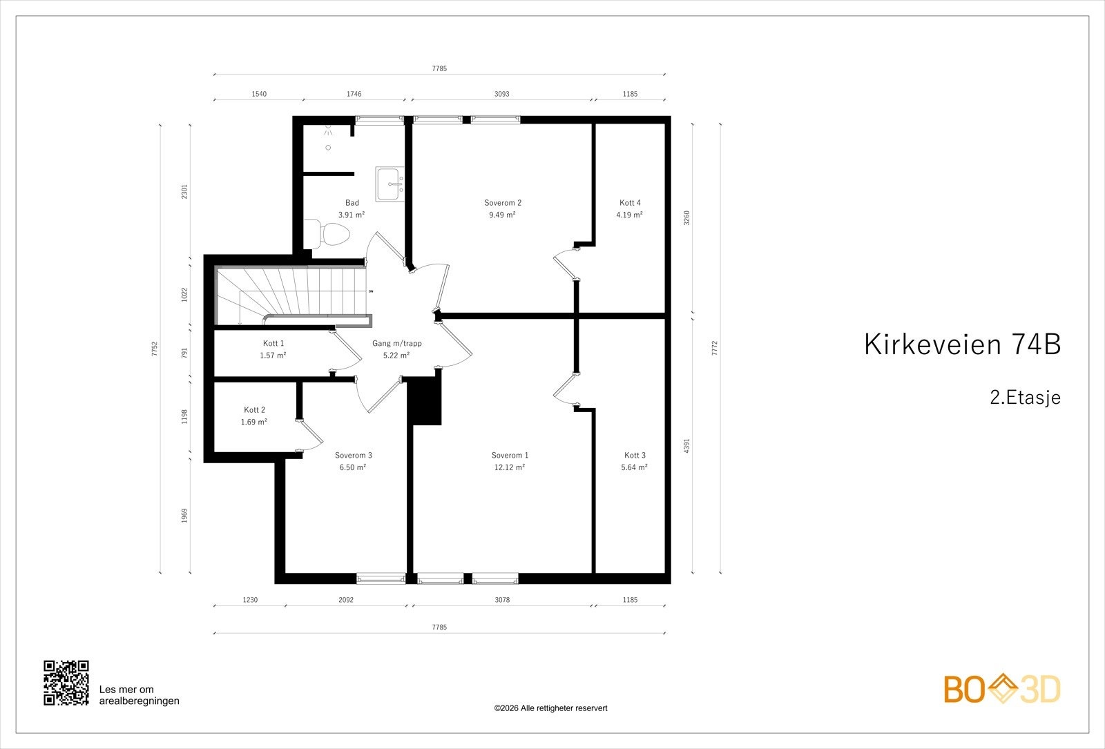 Plantegning 2.Etasje Galleribilde