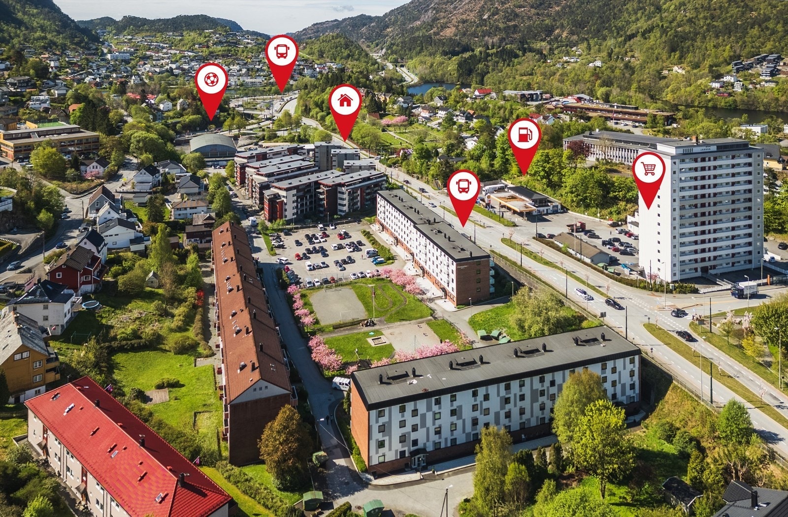 Bo med "alt" du trenger i hverdagen like utenfor døren! Galleribilde