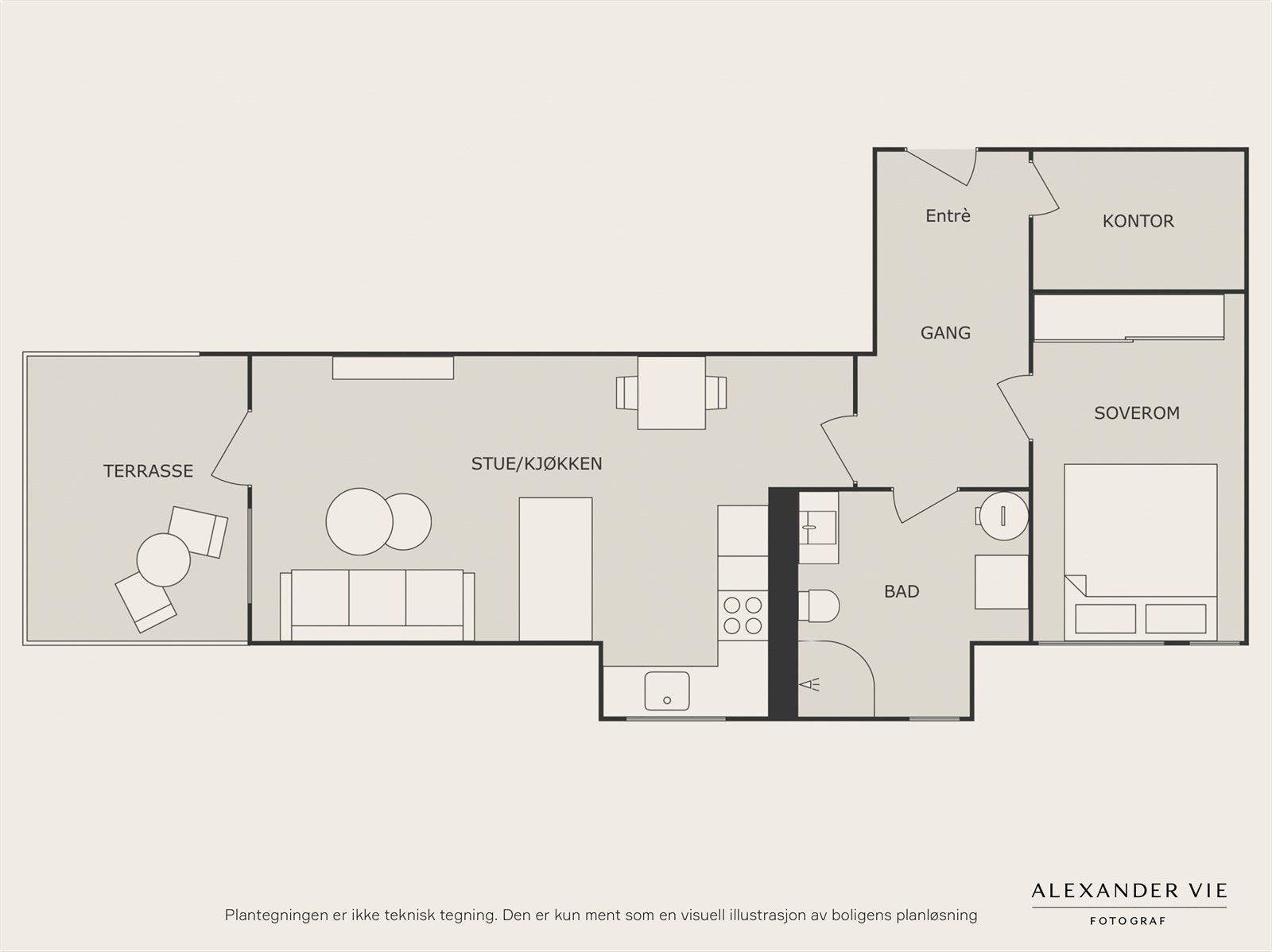 Planskisse Galleribilde