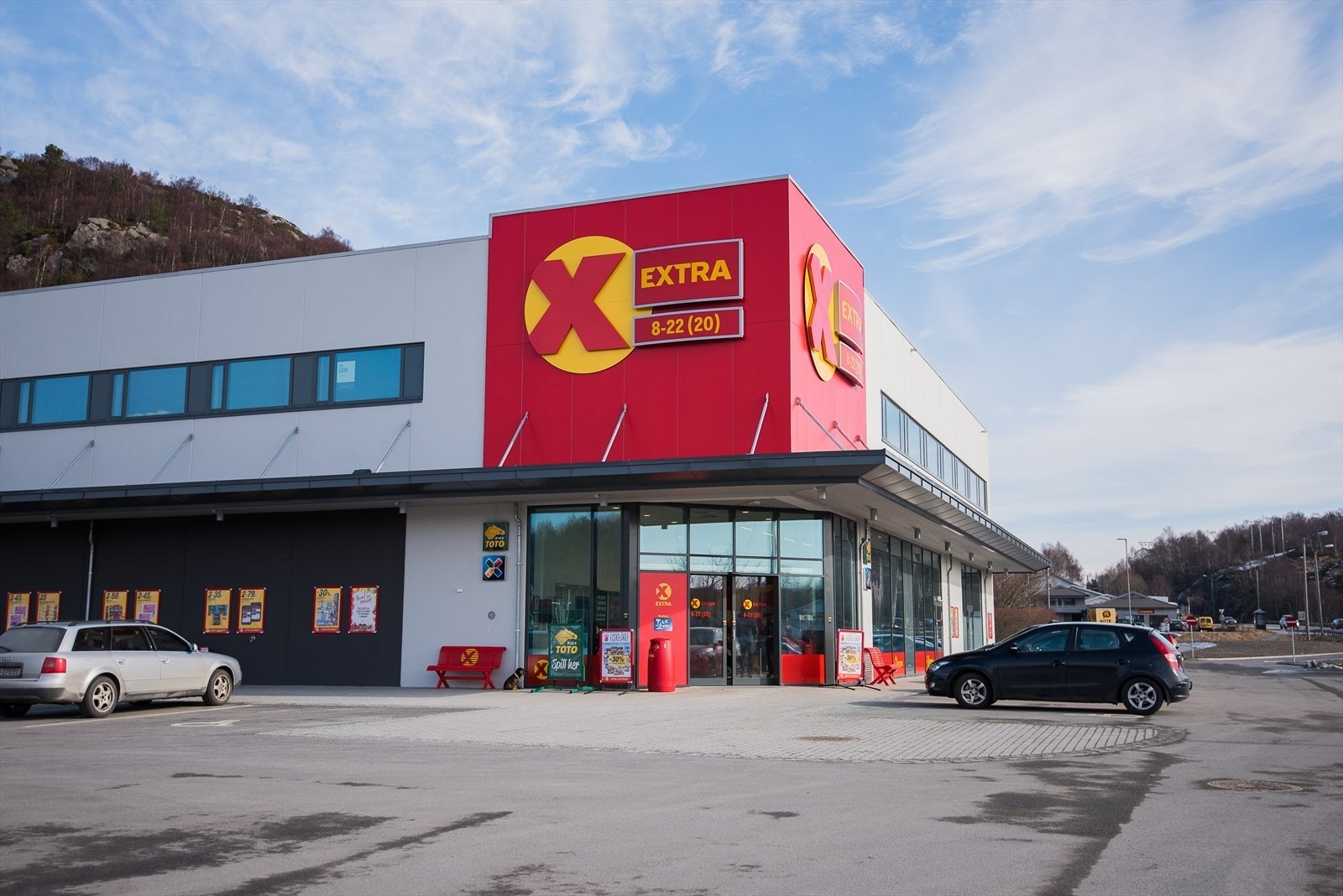 På Frakkagjerd er det også to dagligvarebutikker Galleribilde