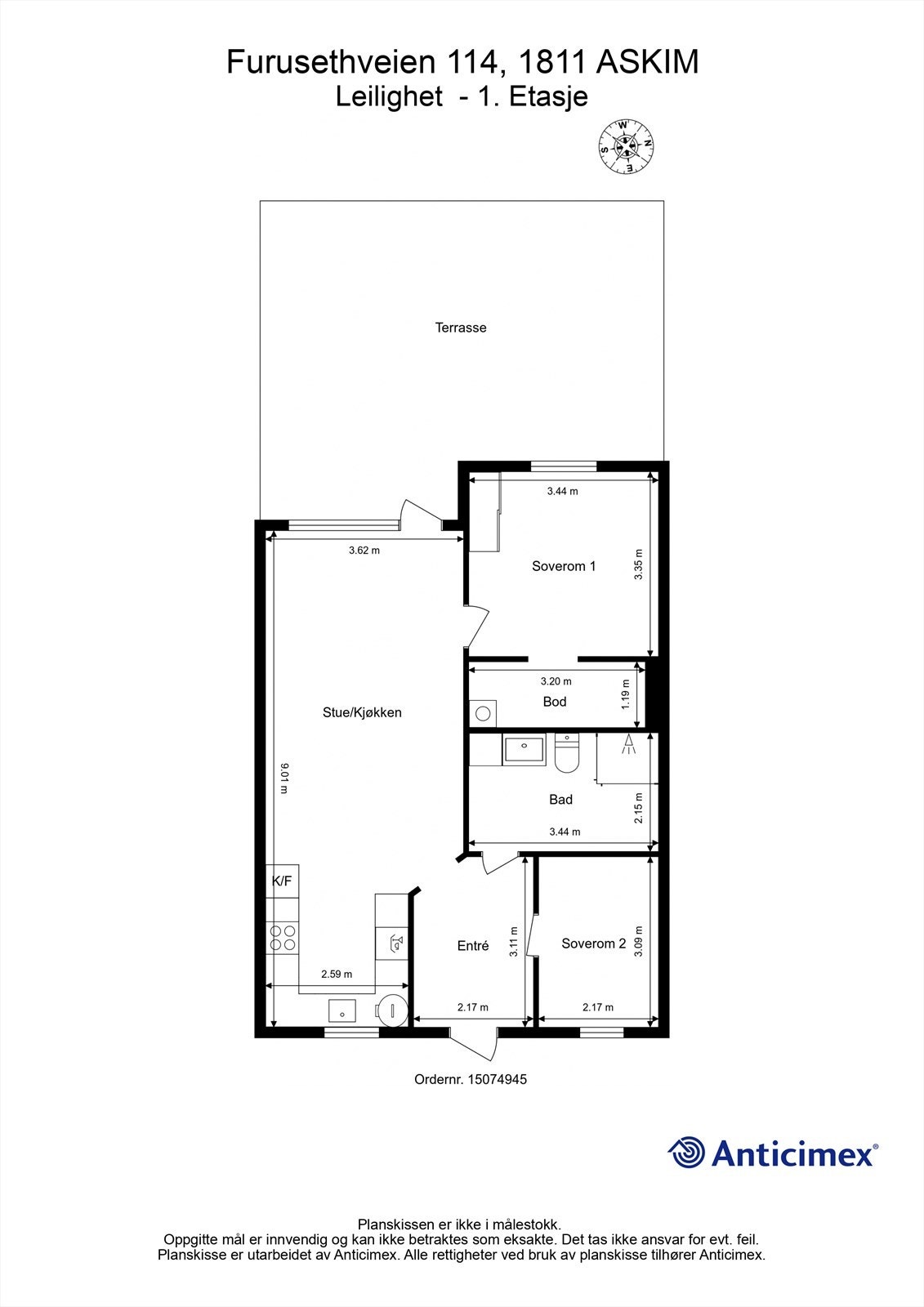 Plantegning Galleribilde