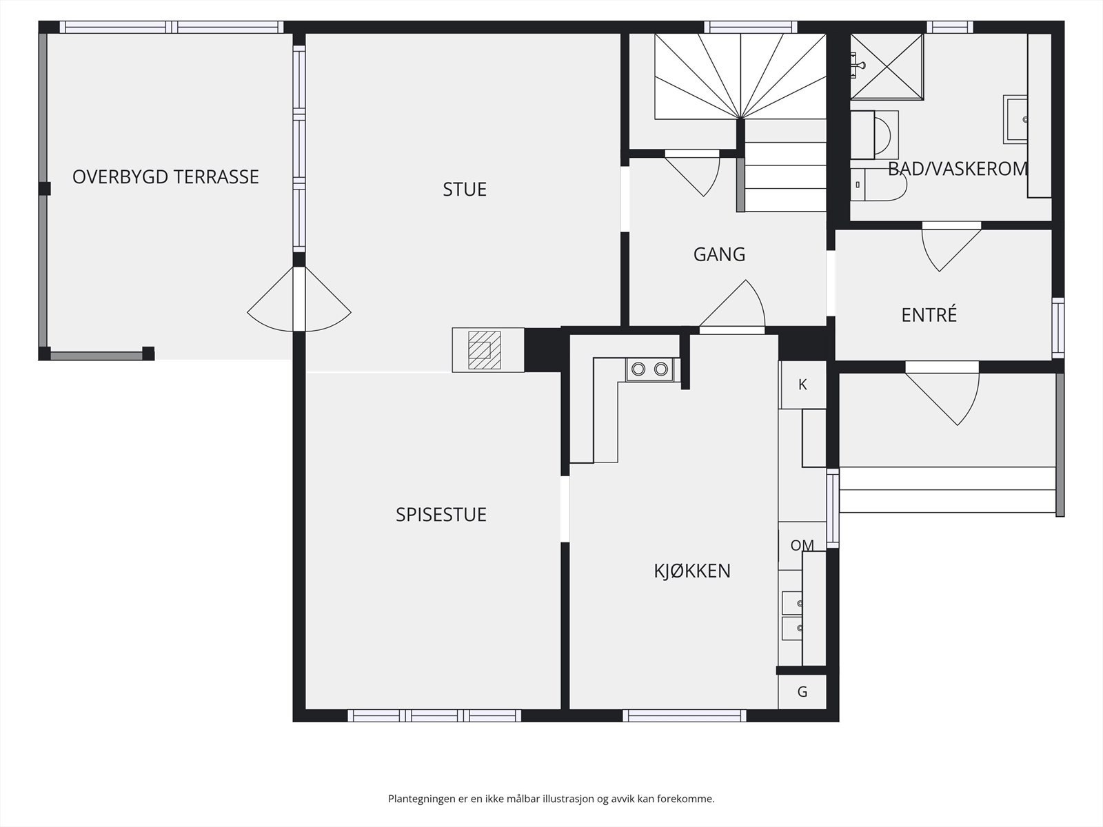Plantegning 1. etasje. Galleribilde