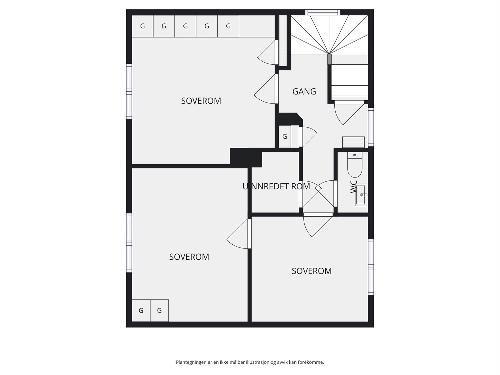 Plantegning 2. etasje. Galleribilde