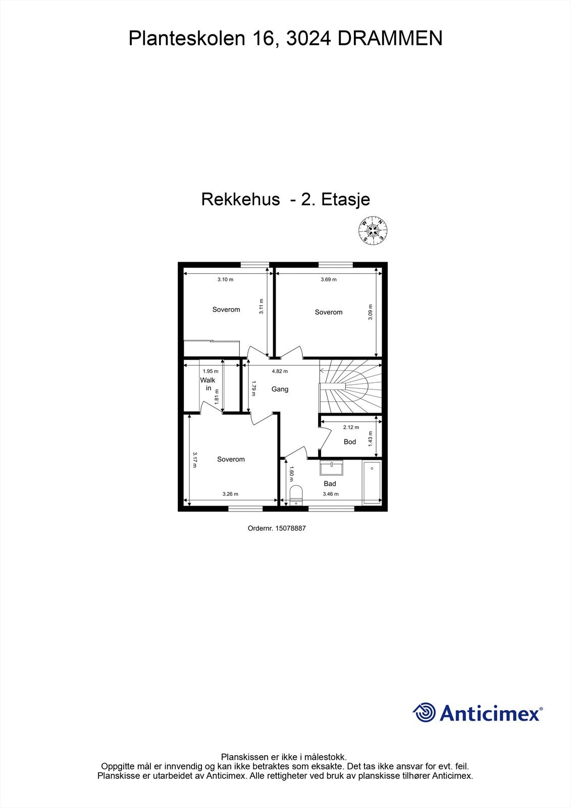 Plantegning - 2. etasje Galleribilde