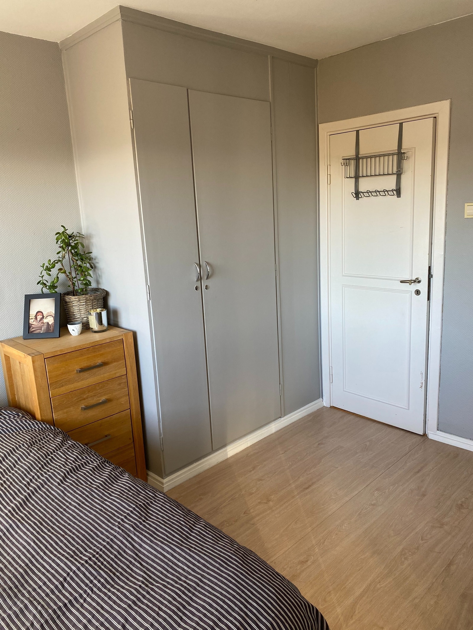 Gammelt bilde. Ny parkett er lagt nå, rommet er umøblert. Galleribilde