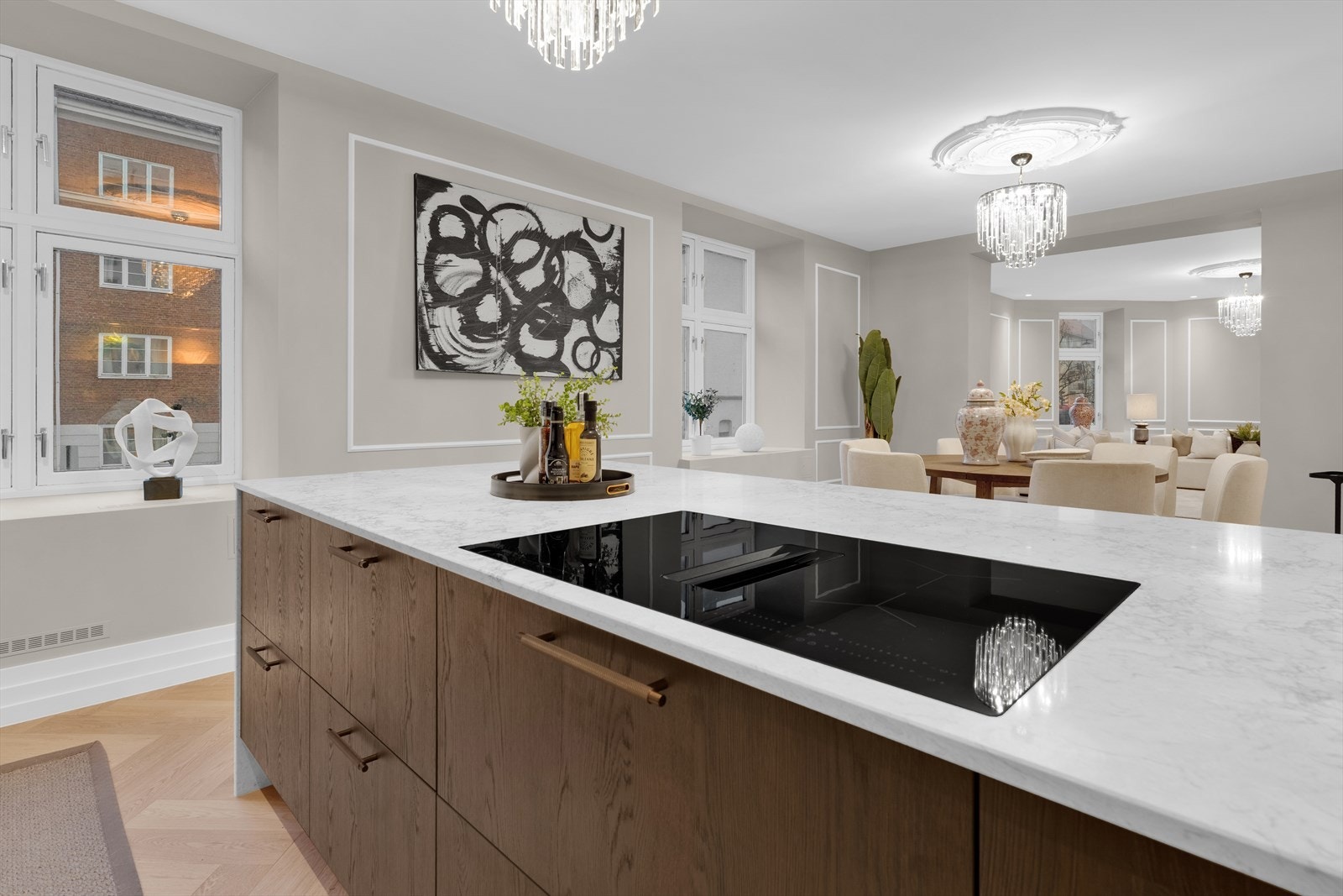 Benkeplate i marmor Galleribilde