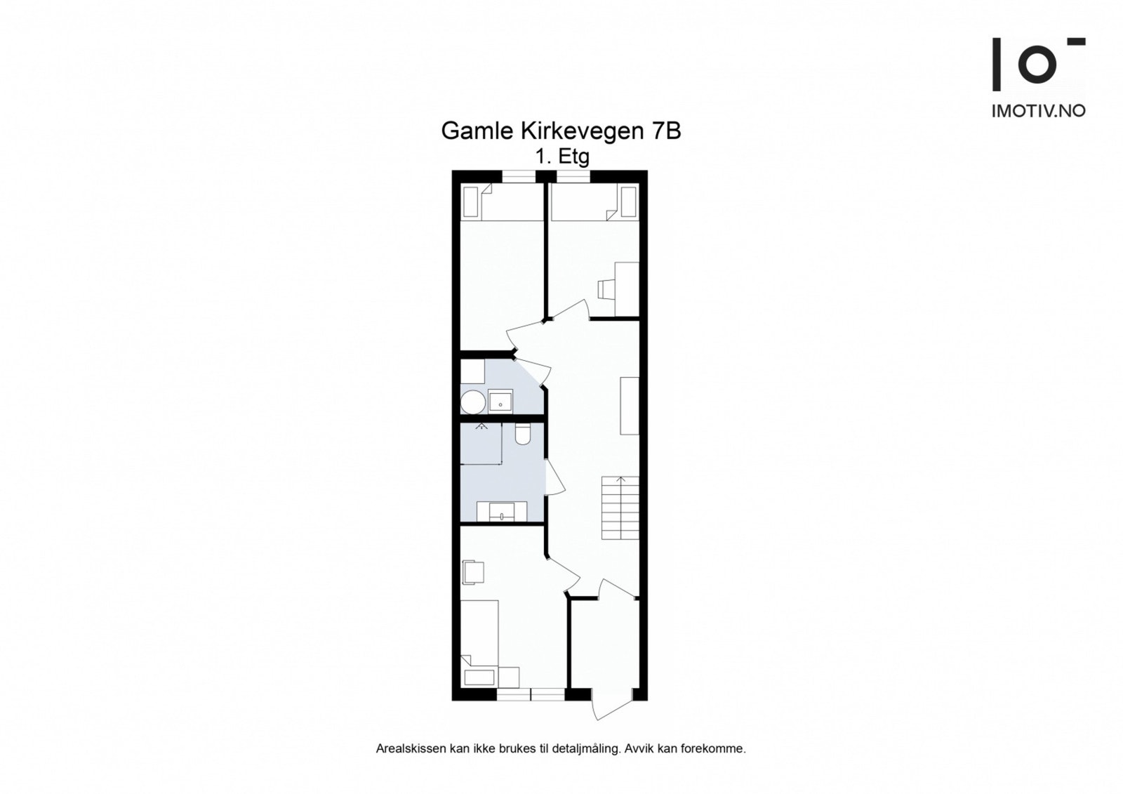 Plantegning 1. etasje. NB - Bildene er fra nabohuset. Galleribilde