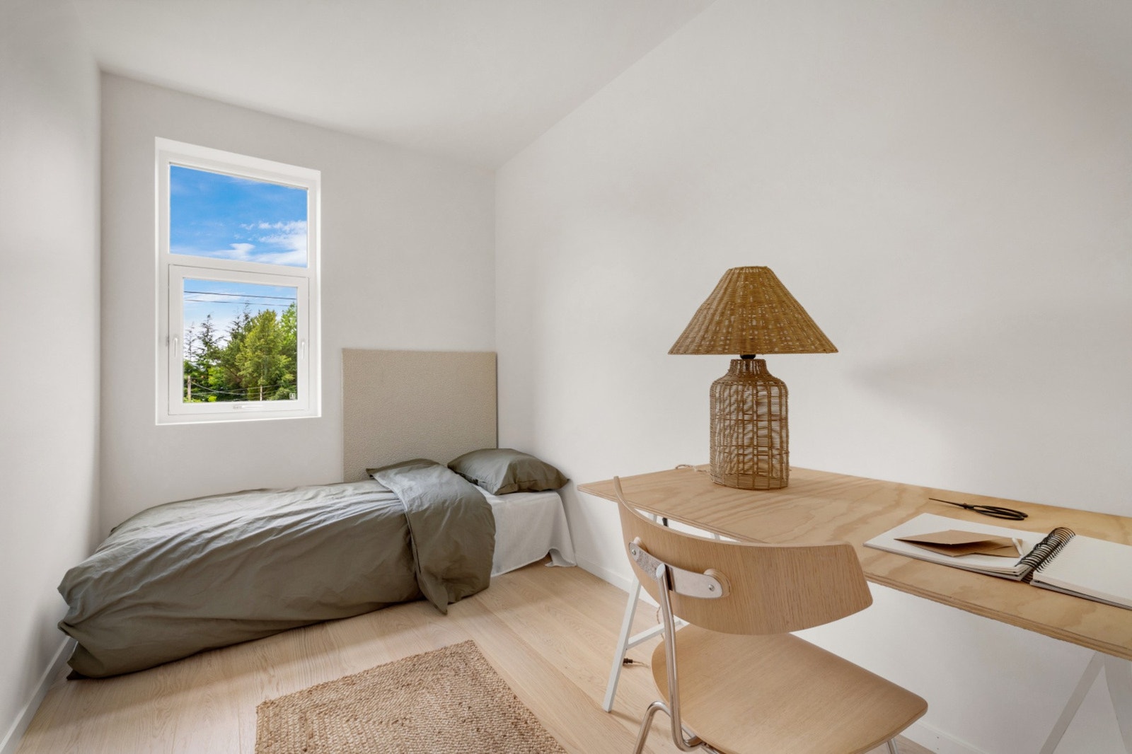 De tre andre soverommene er av god størrelse. NB - Bildene er fra nabohuset. Galleribilde