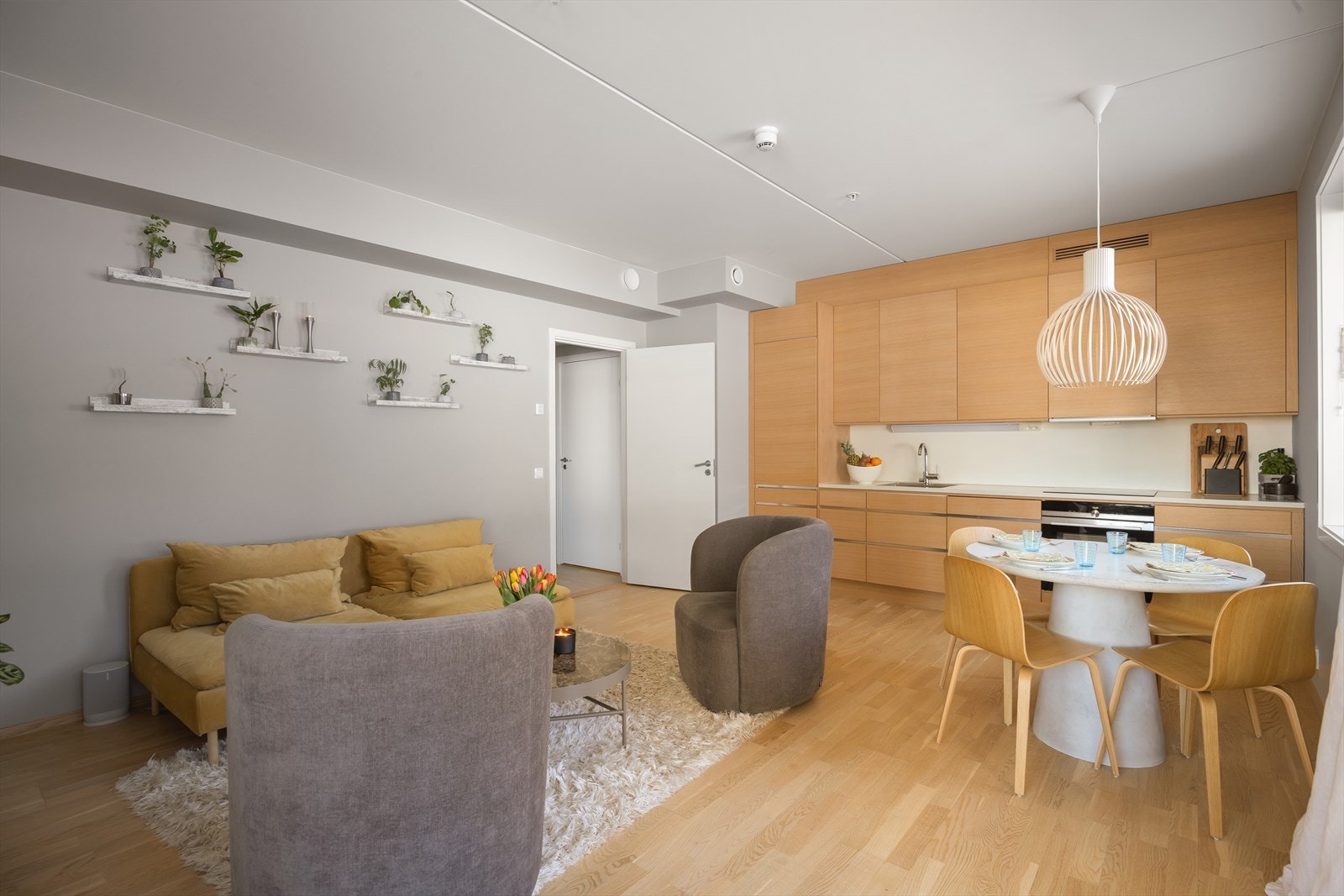 Leiligheten har god, luftig planløsning. Galleribilde