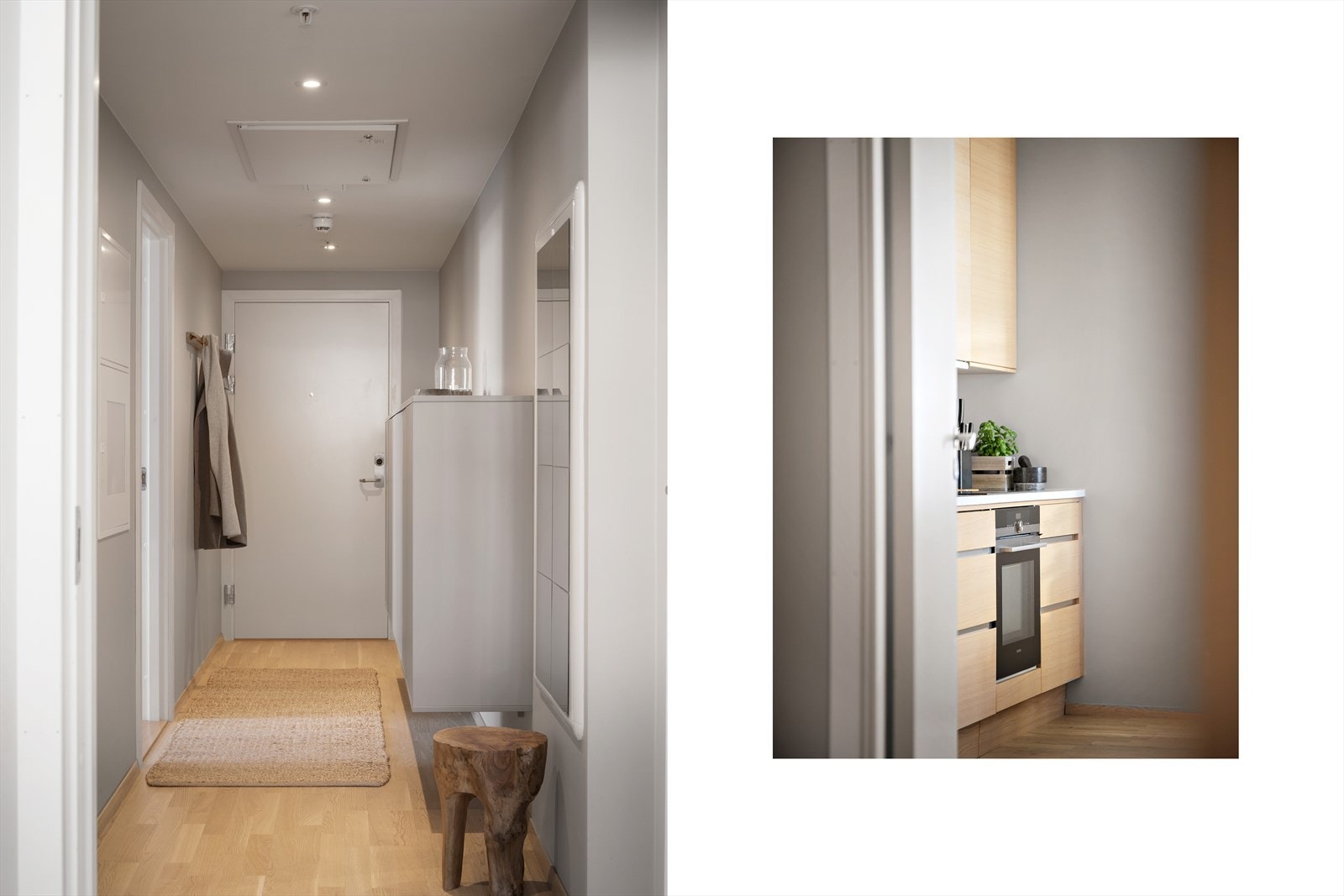 God plass til yttertøy og sko i entreen. Galleribilde