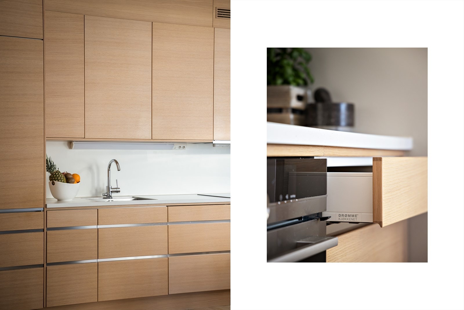 Stilrent kjøkken som løfter rommet og gir en elegant helhet med det lille ekstra. Galleribilde